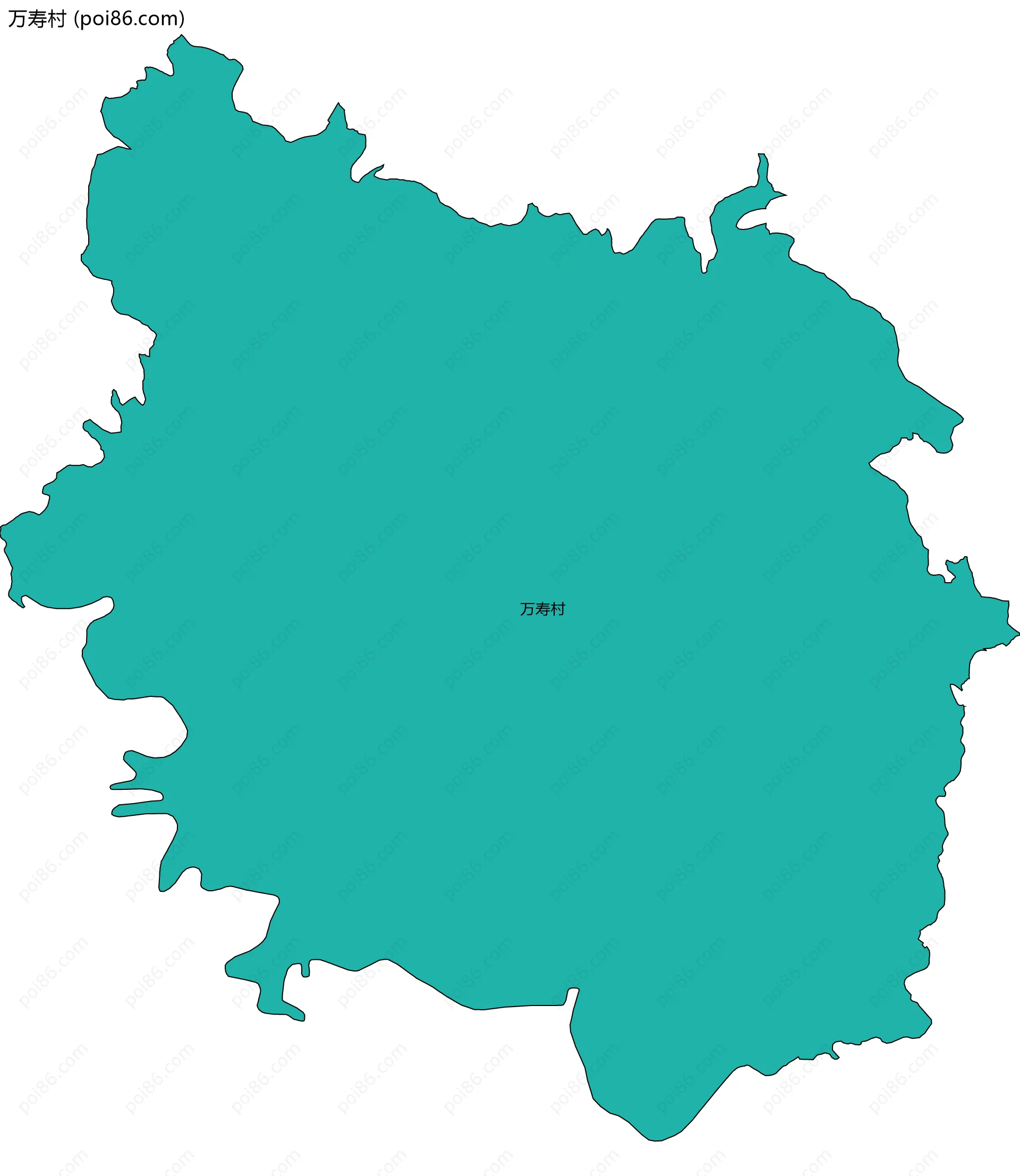 万寿村边界地图