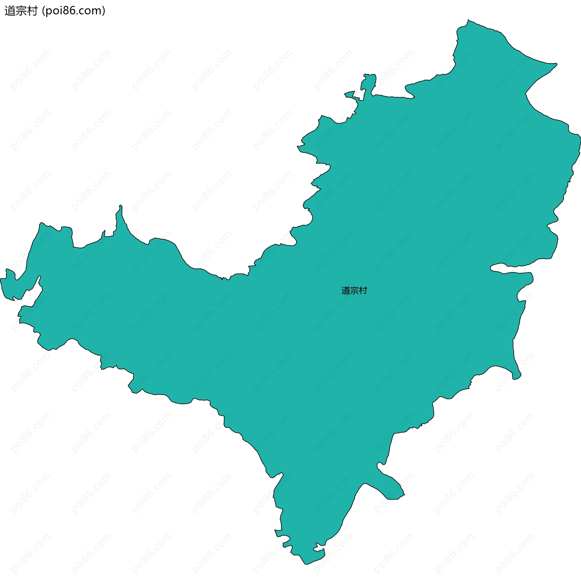 道宗村边界地图