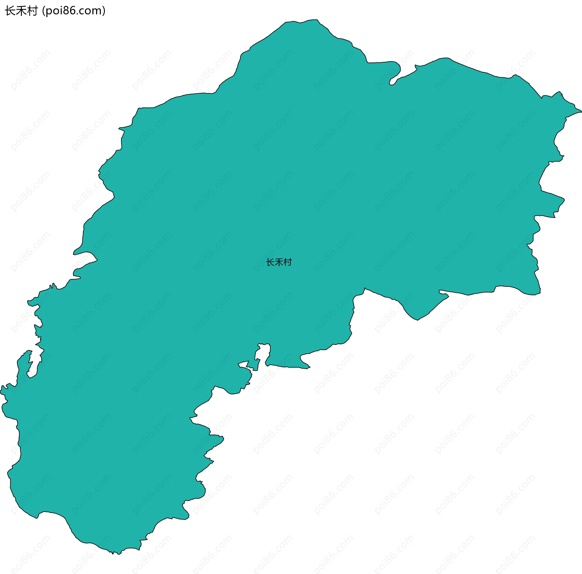 长禾村边界地图