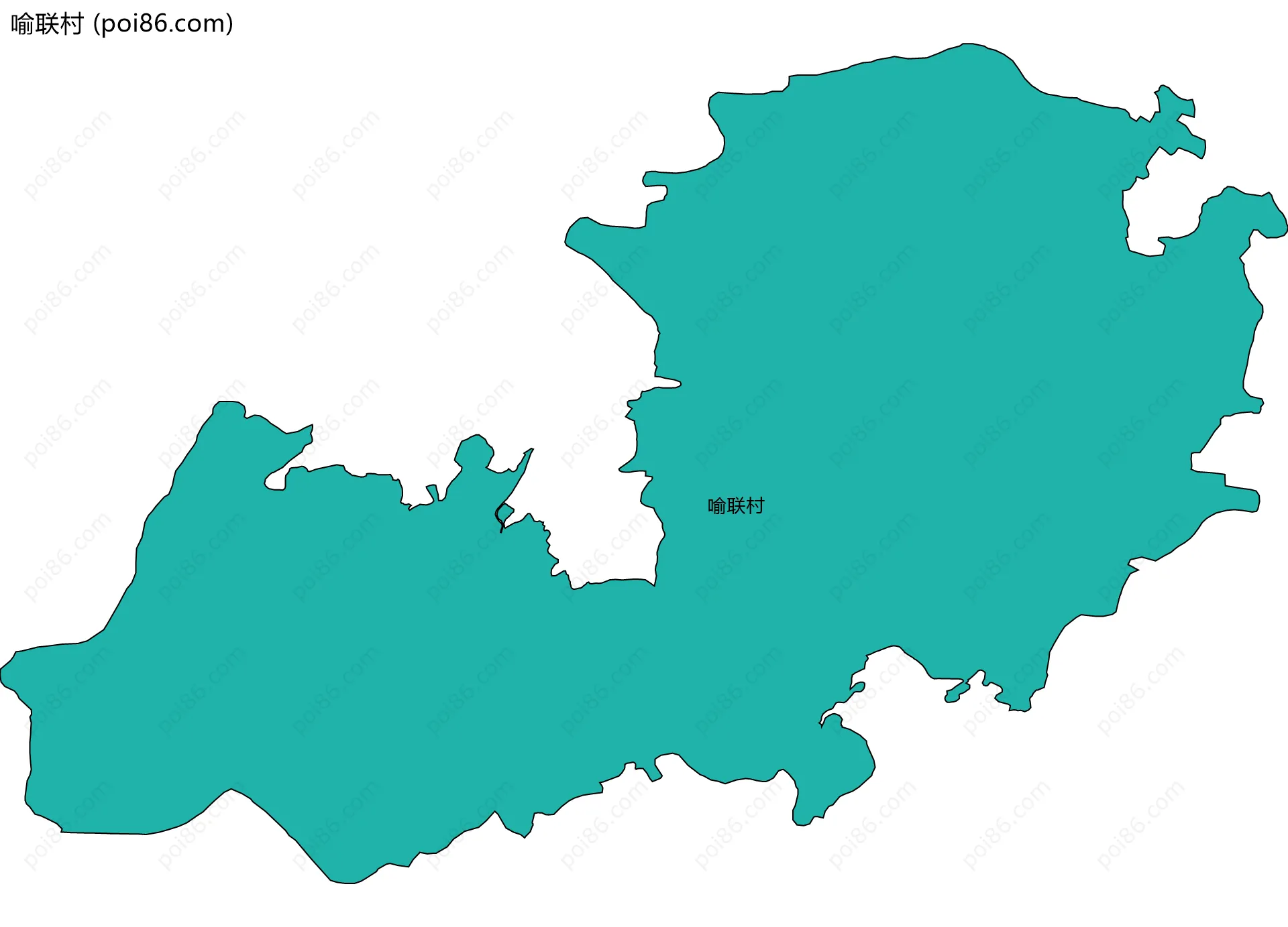 喻联村边界地图