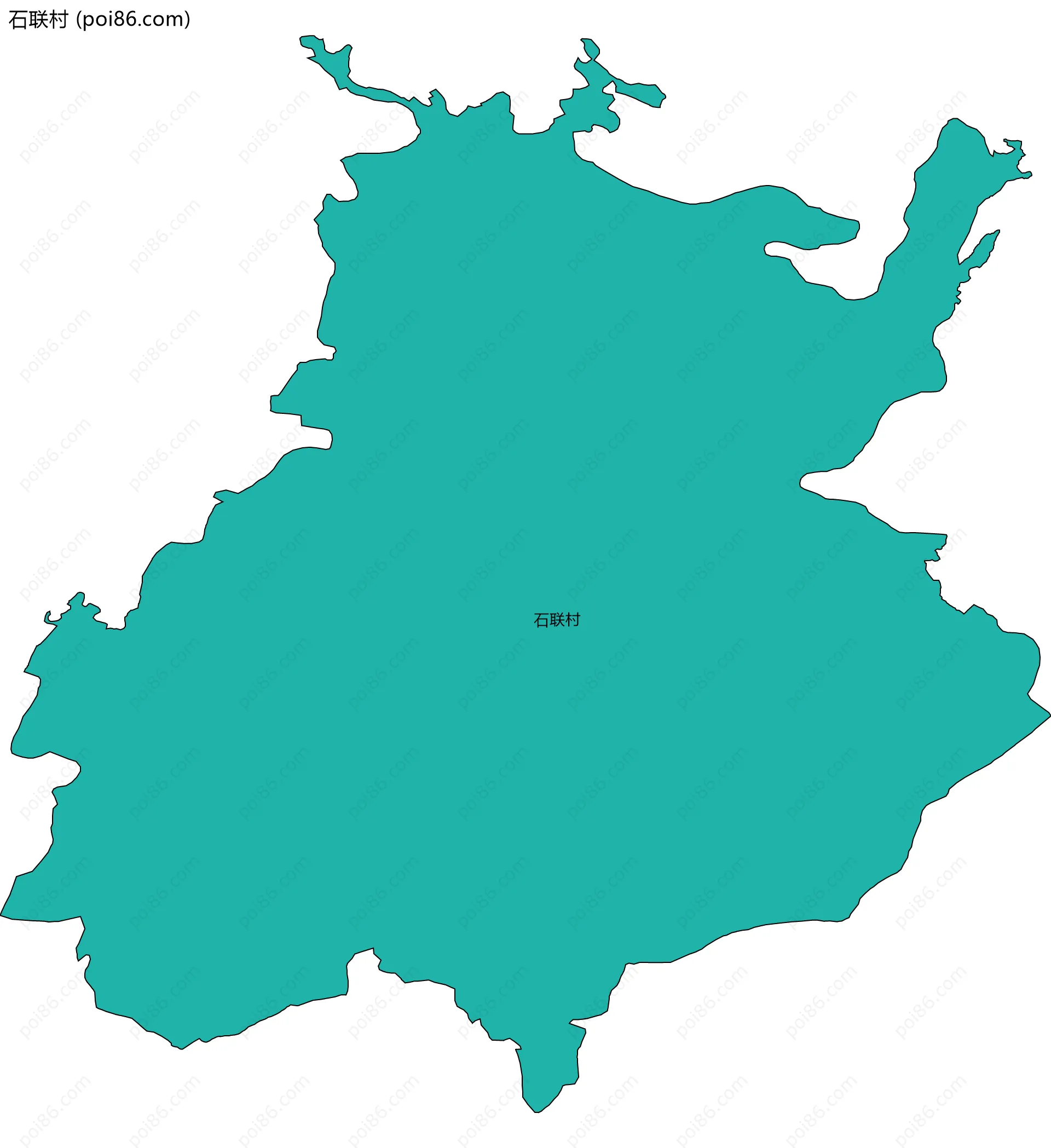 石联村边界地图