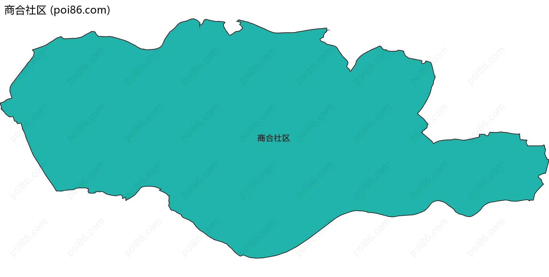 商合社区边界地图