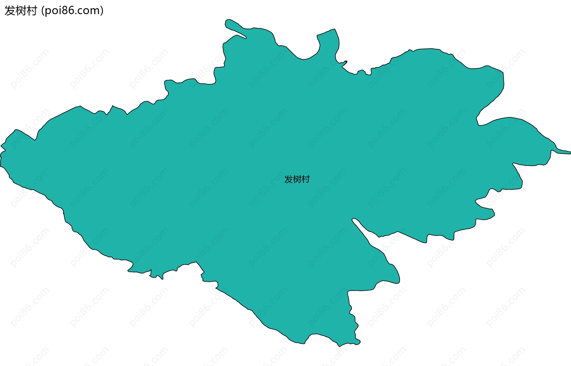 发树村边界地图