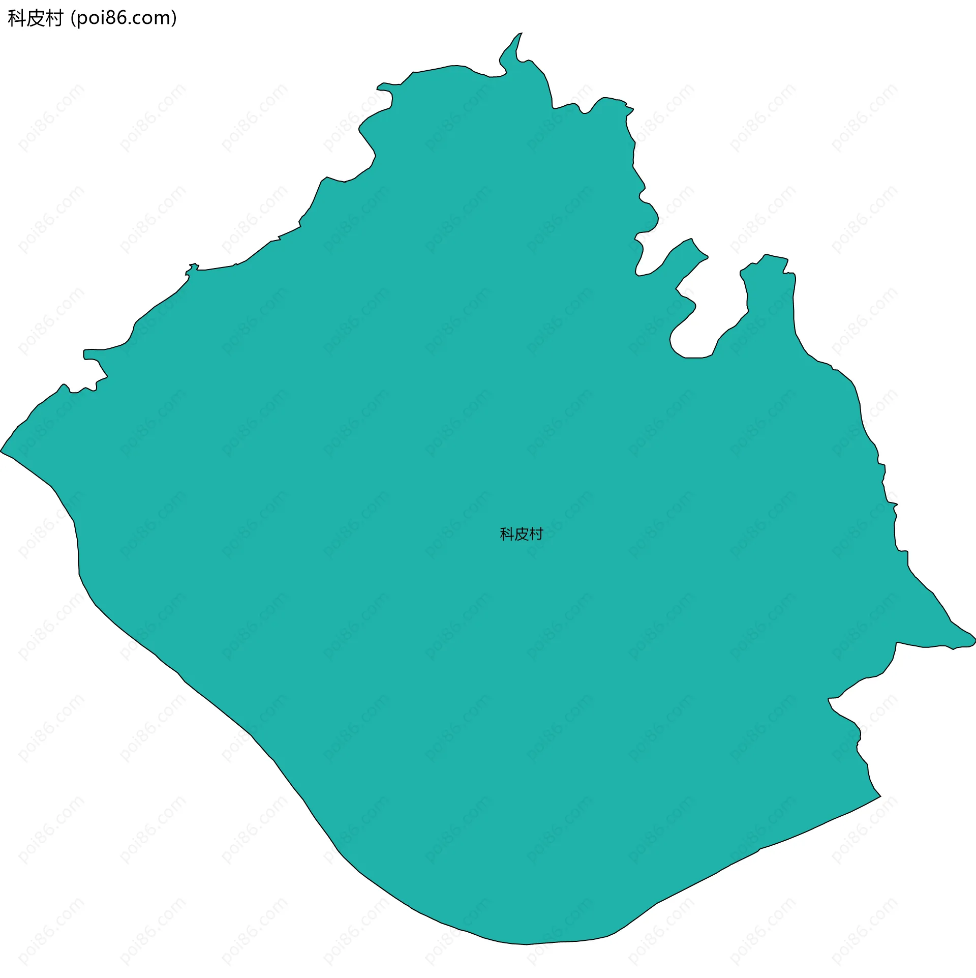 科皮村边界地图