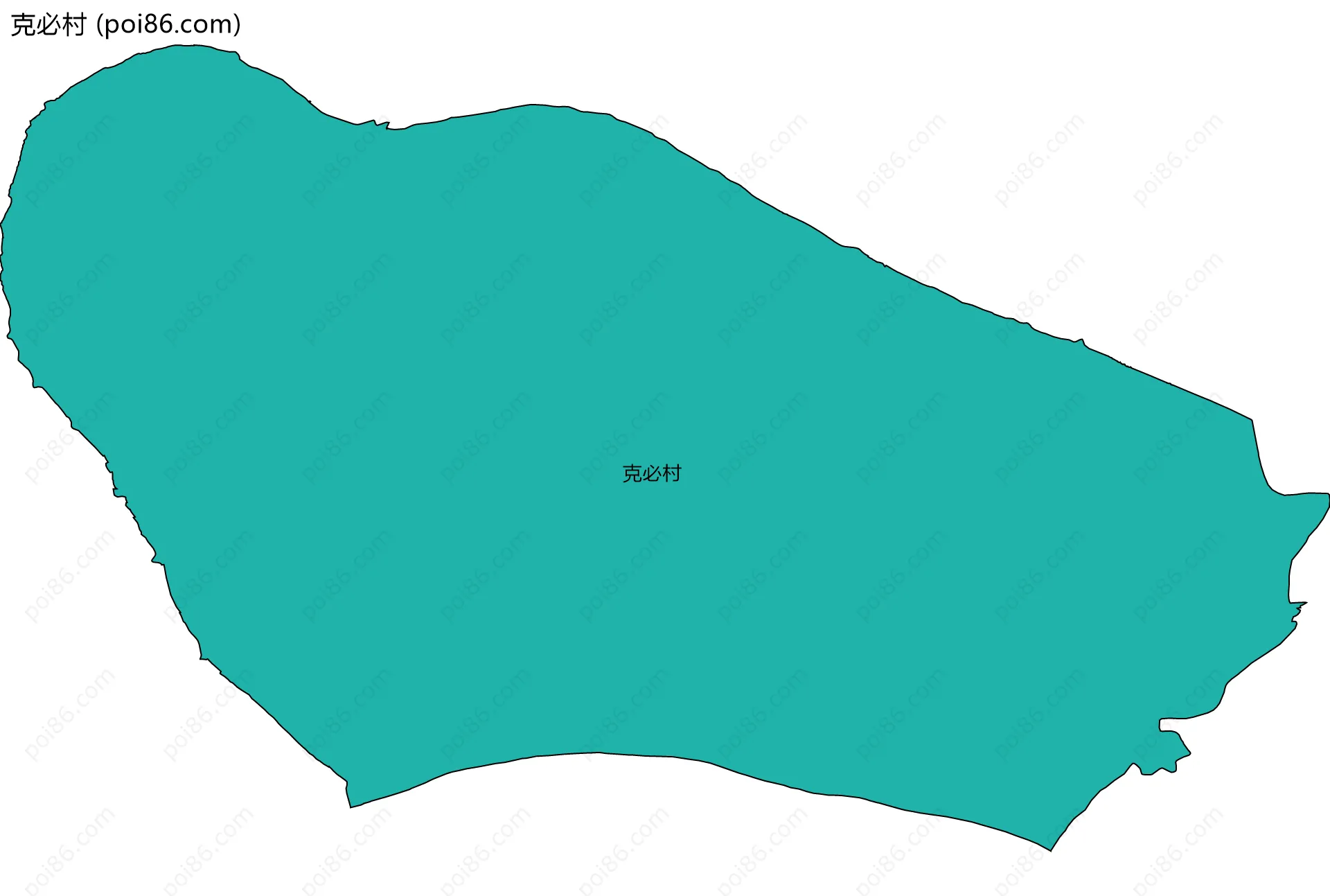 克必村边界地图