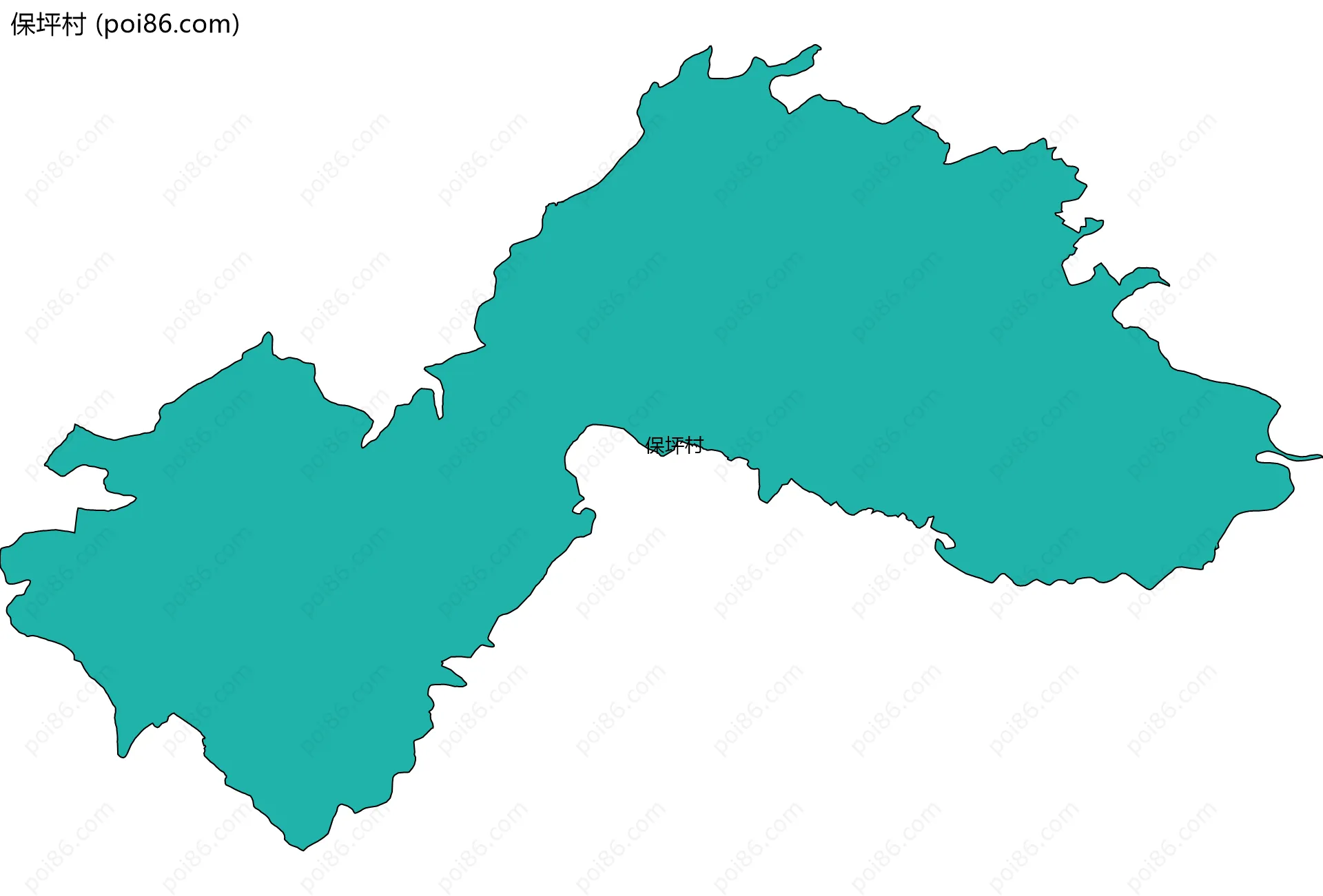保坪村边界地图
