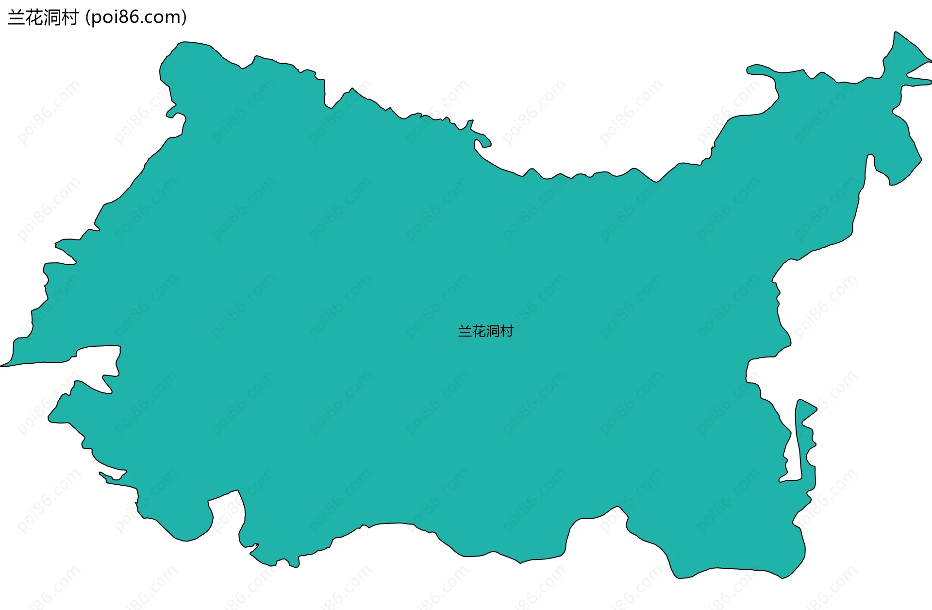 兰花洞村边界地图