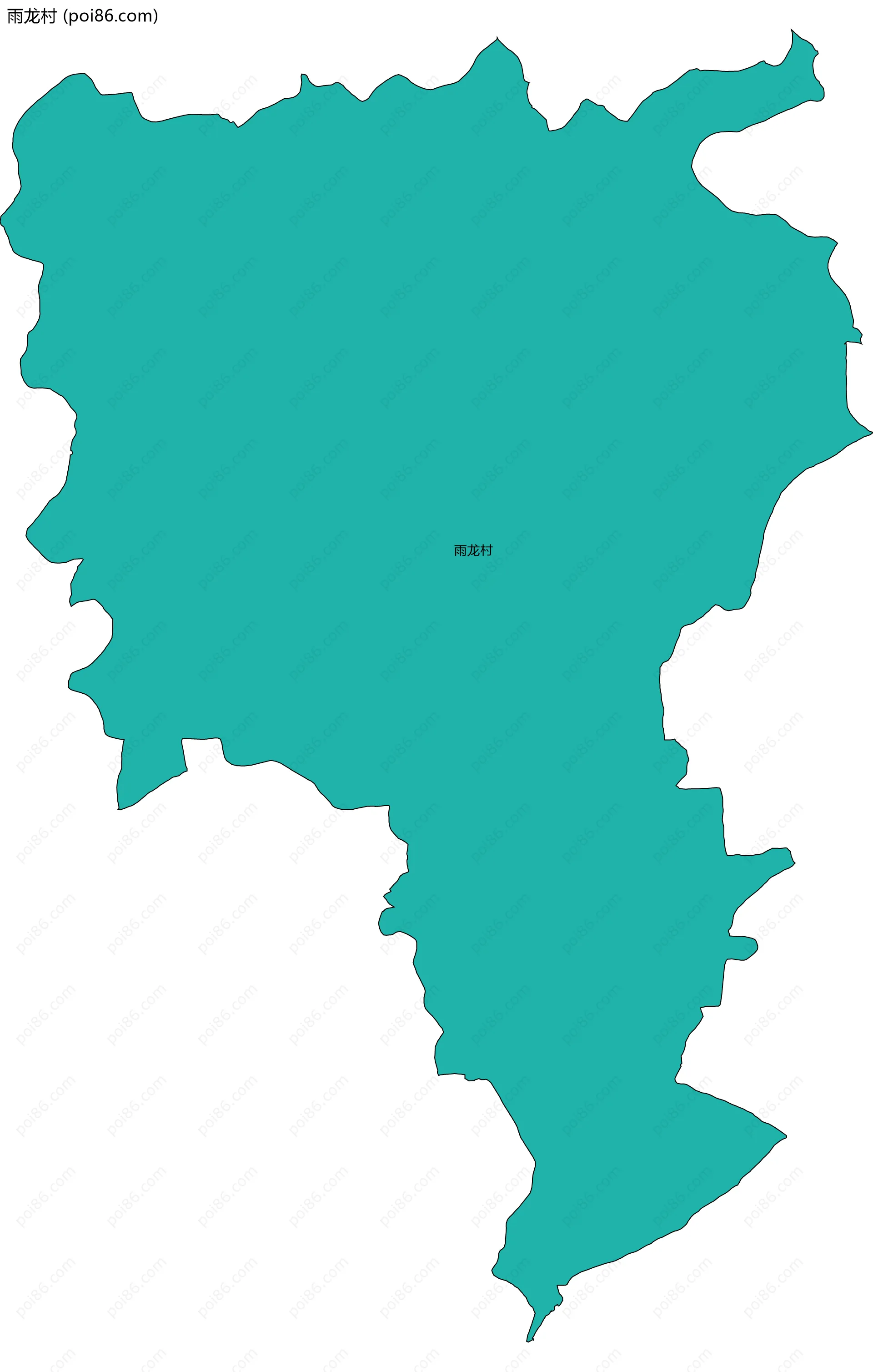 雨龙村边界地图