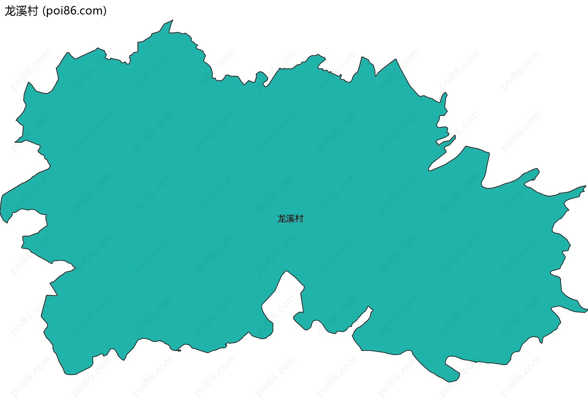 龙溪村边界地图