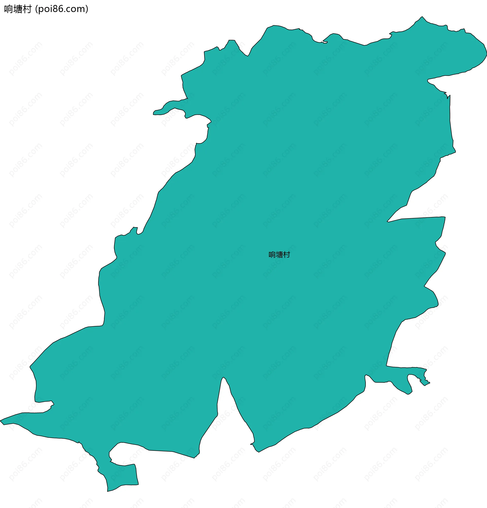 响塘村边界地图