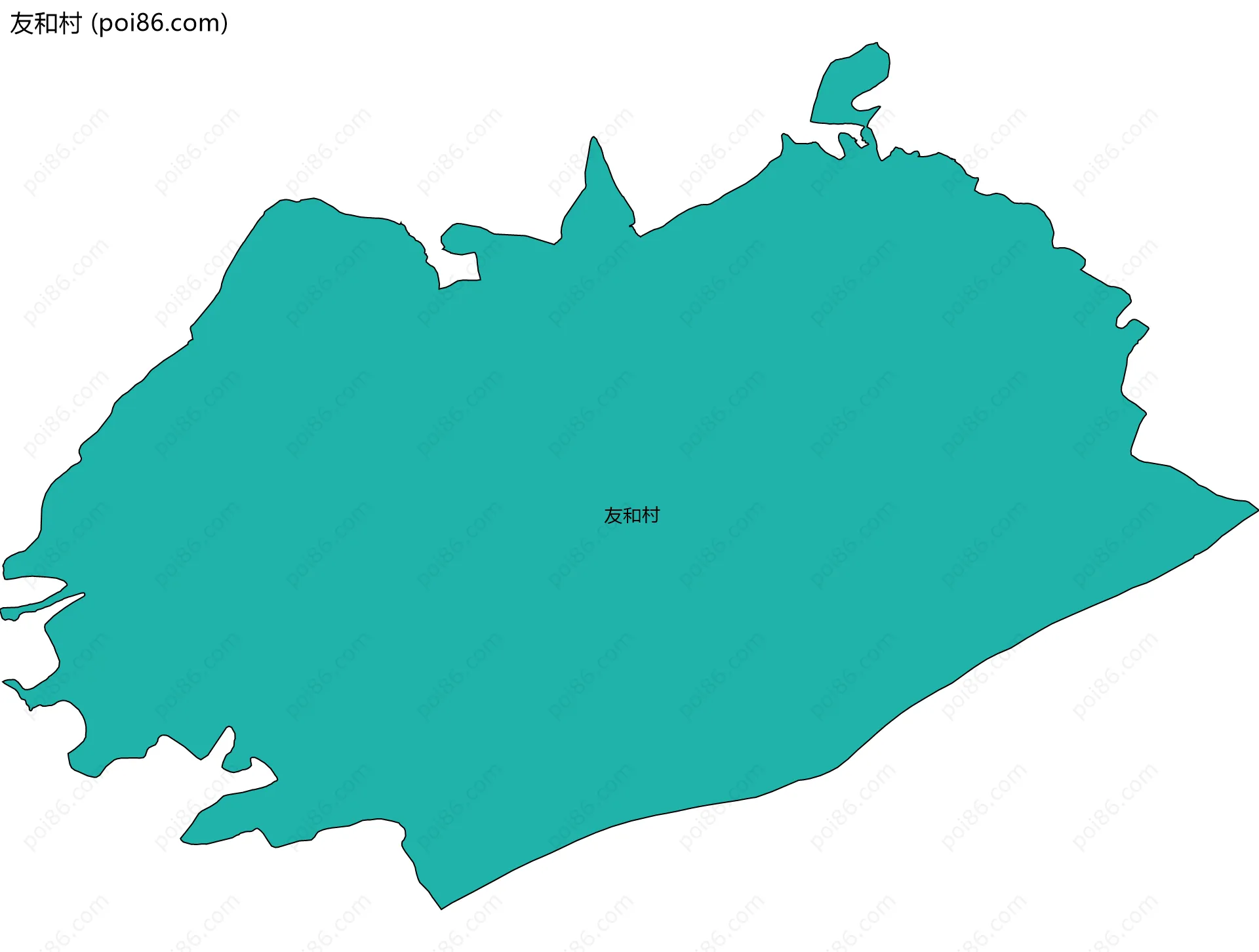 友和村边界地图