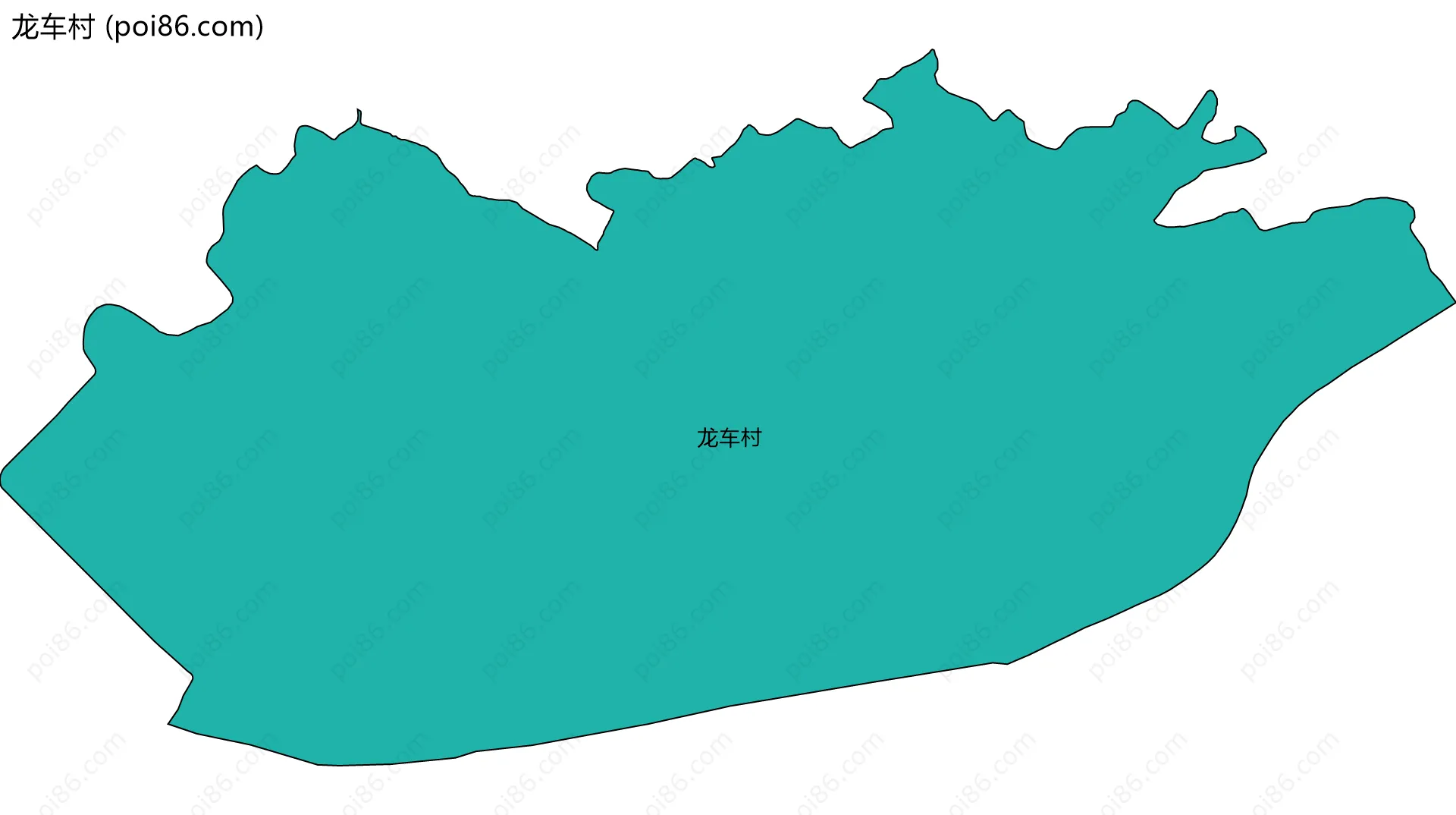 龙车村边界地图