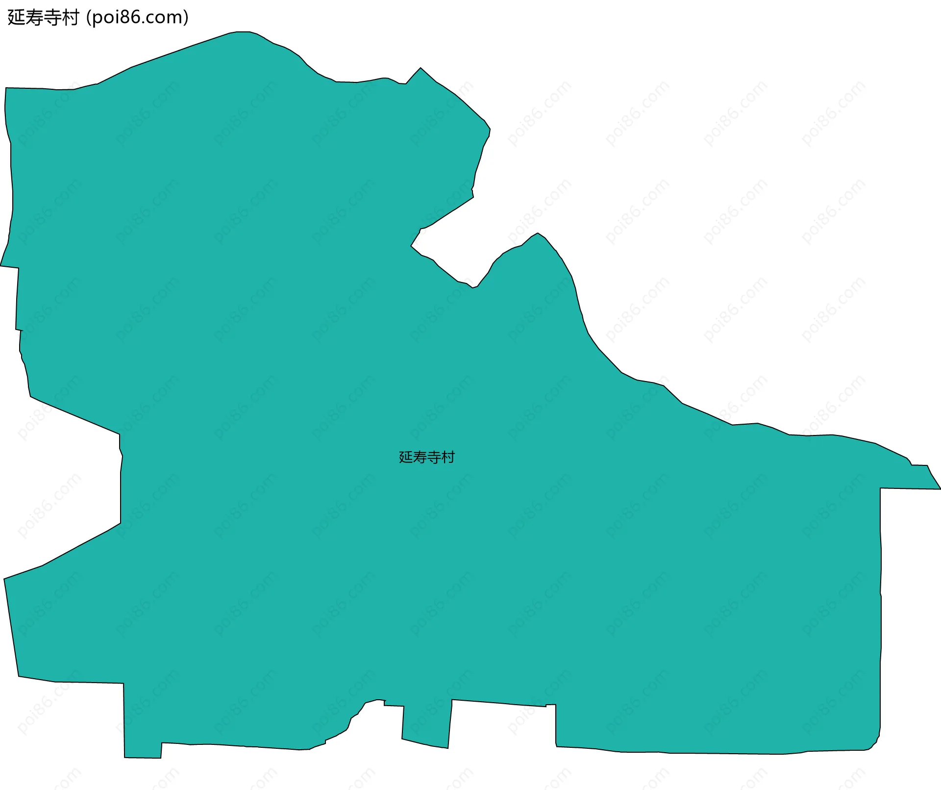 延寿寺村边界地图