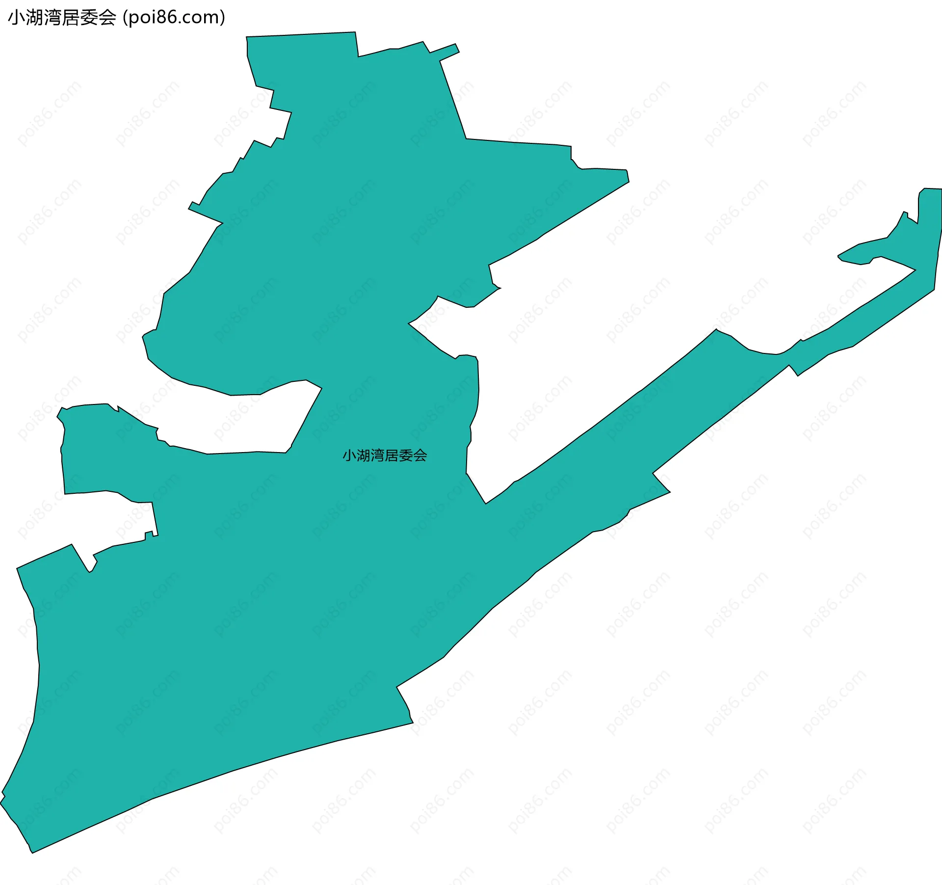 小湖湾居委会边界地图