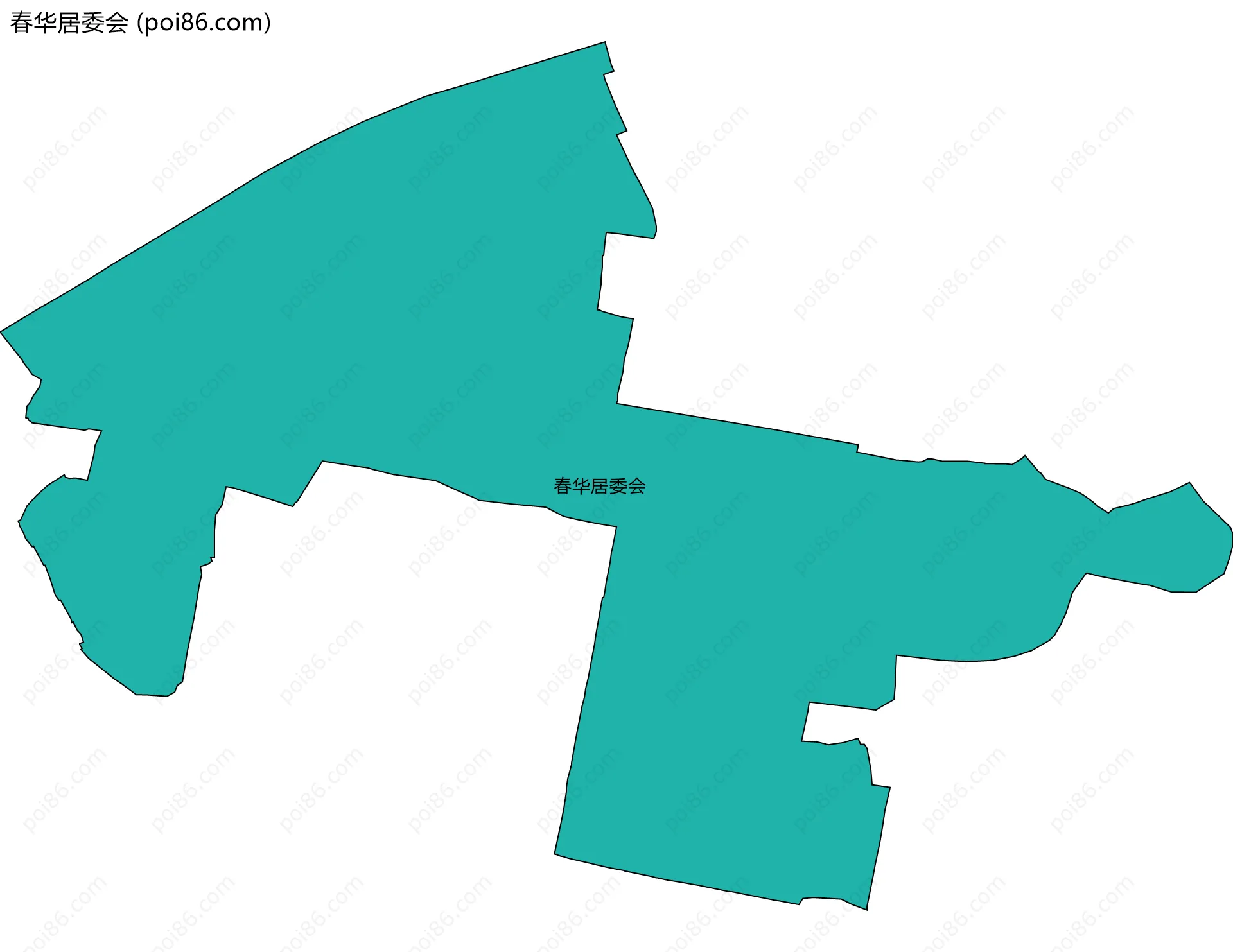春华居委会边界地图