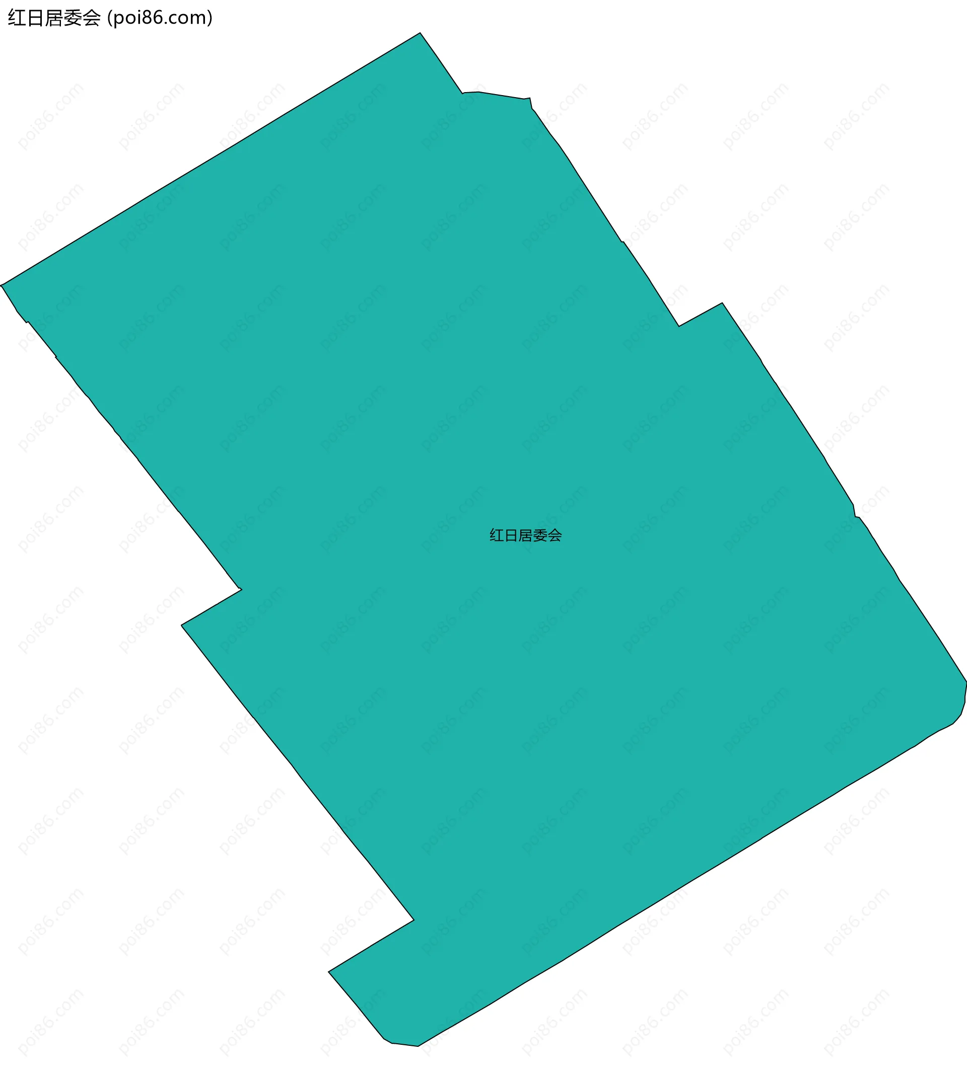 红日居委会边界地图