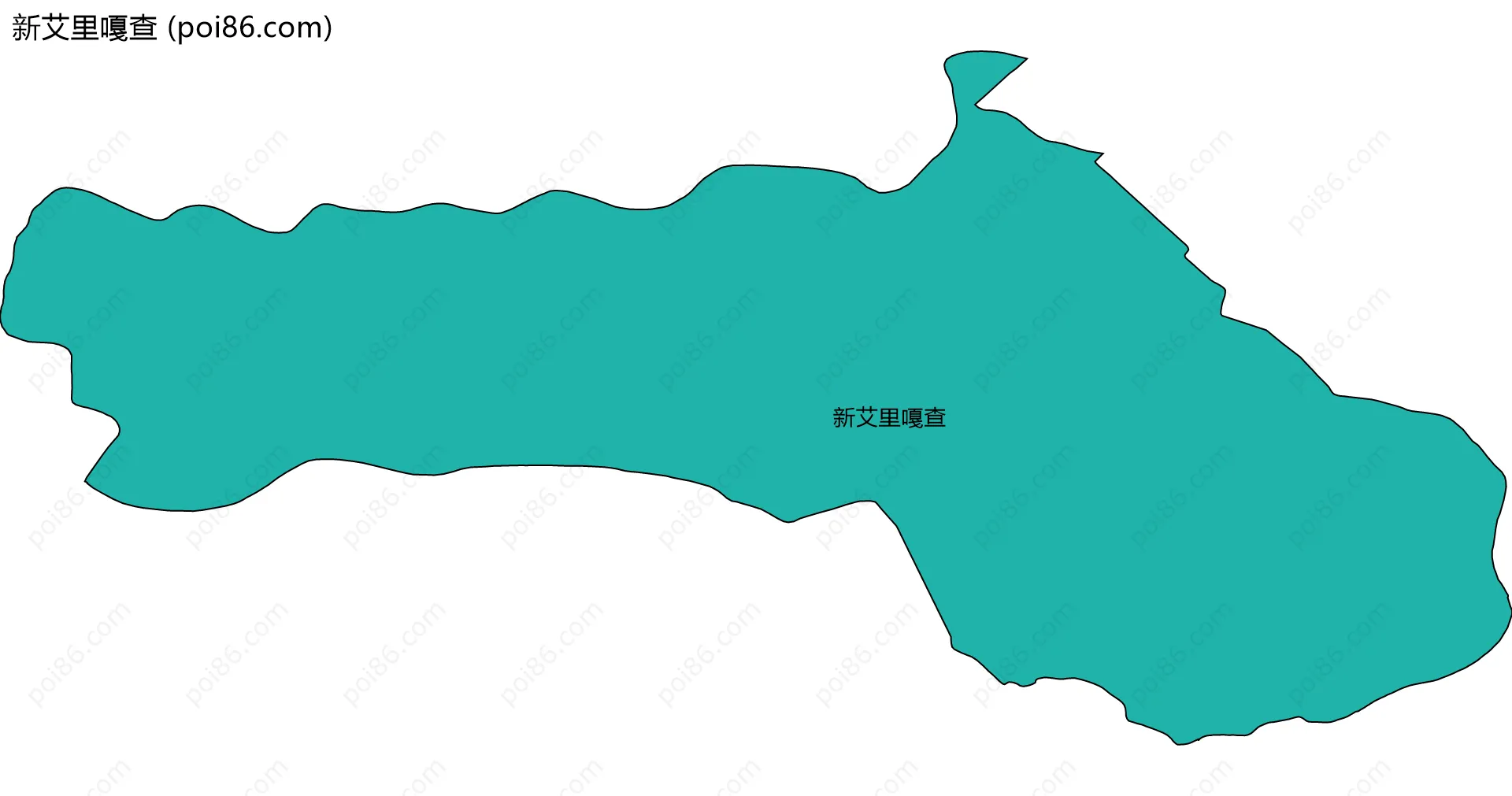 新艾里嘎查边界地图