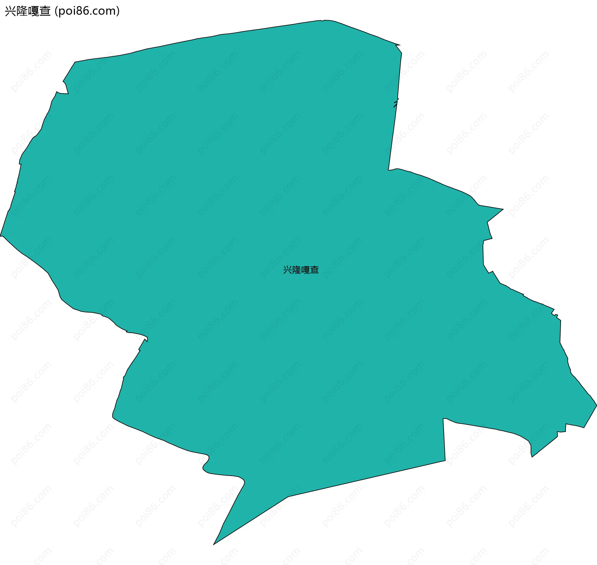 兴隆嘎查边界地图