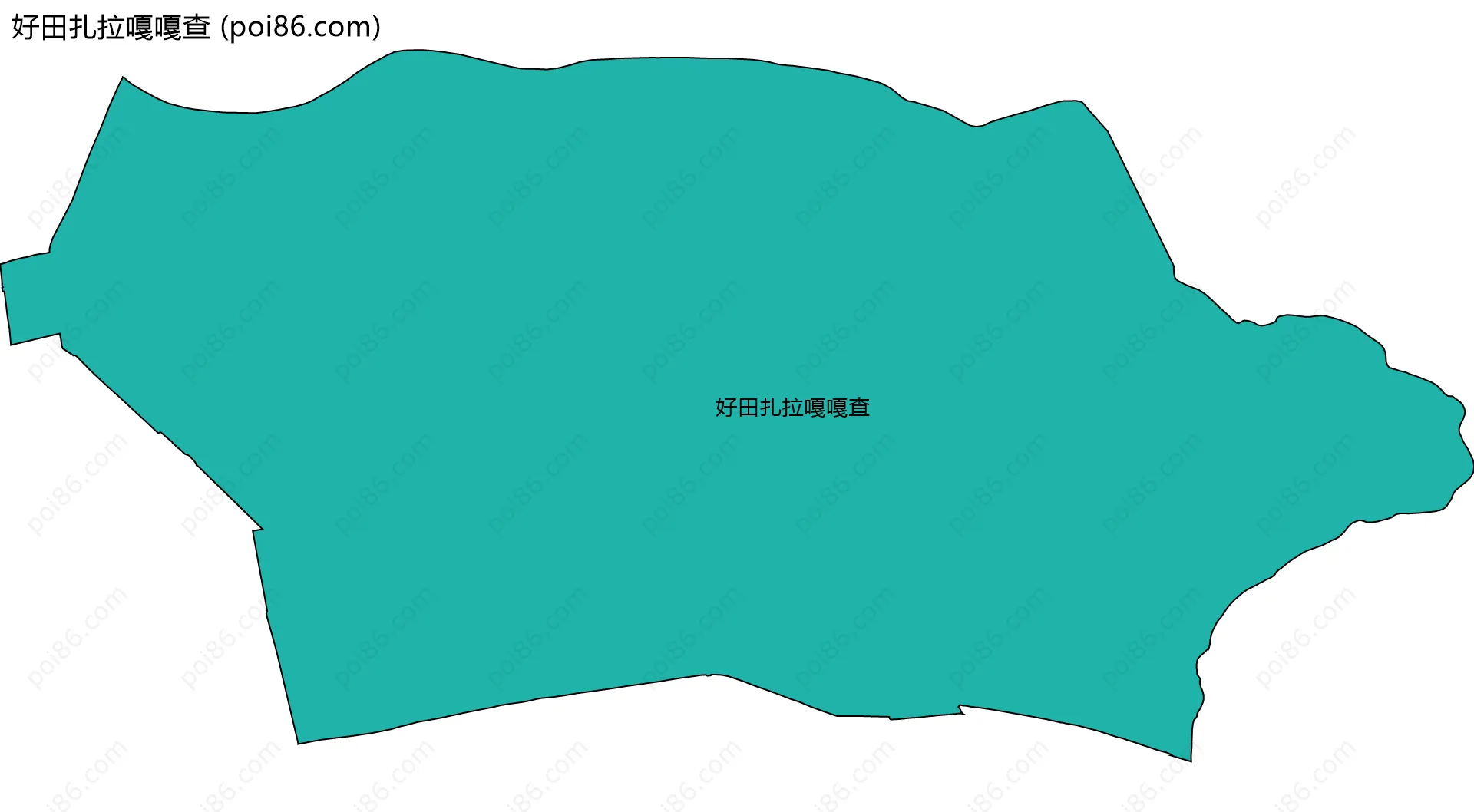 好田扎拉嘎嘎查边界地图