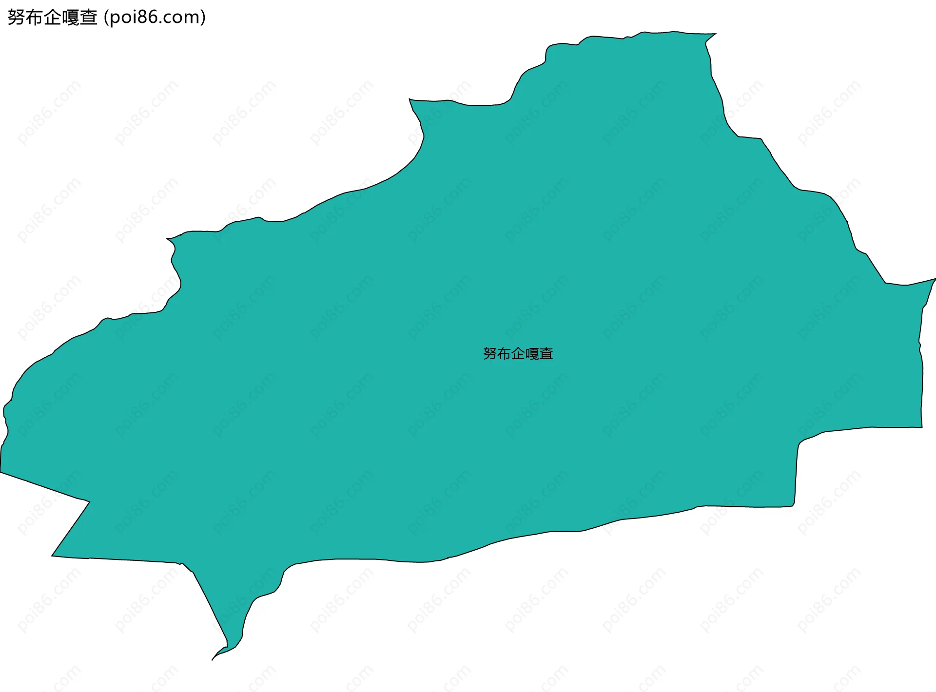 努布企嘎查边界地图