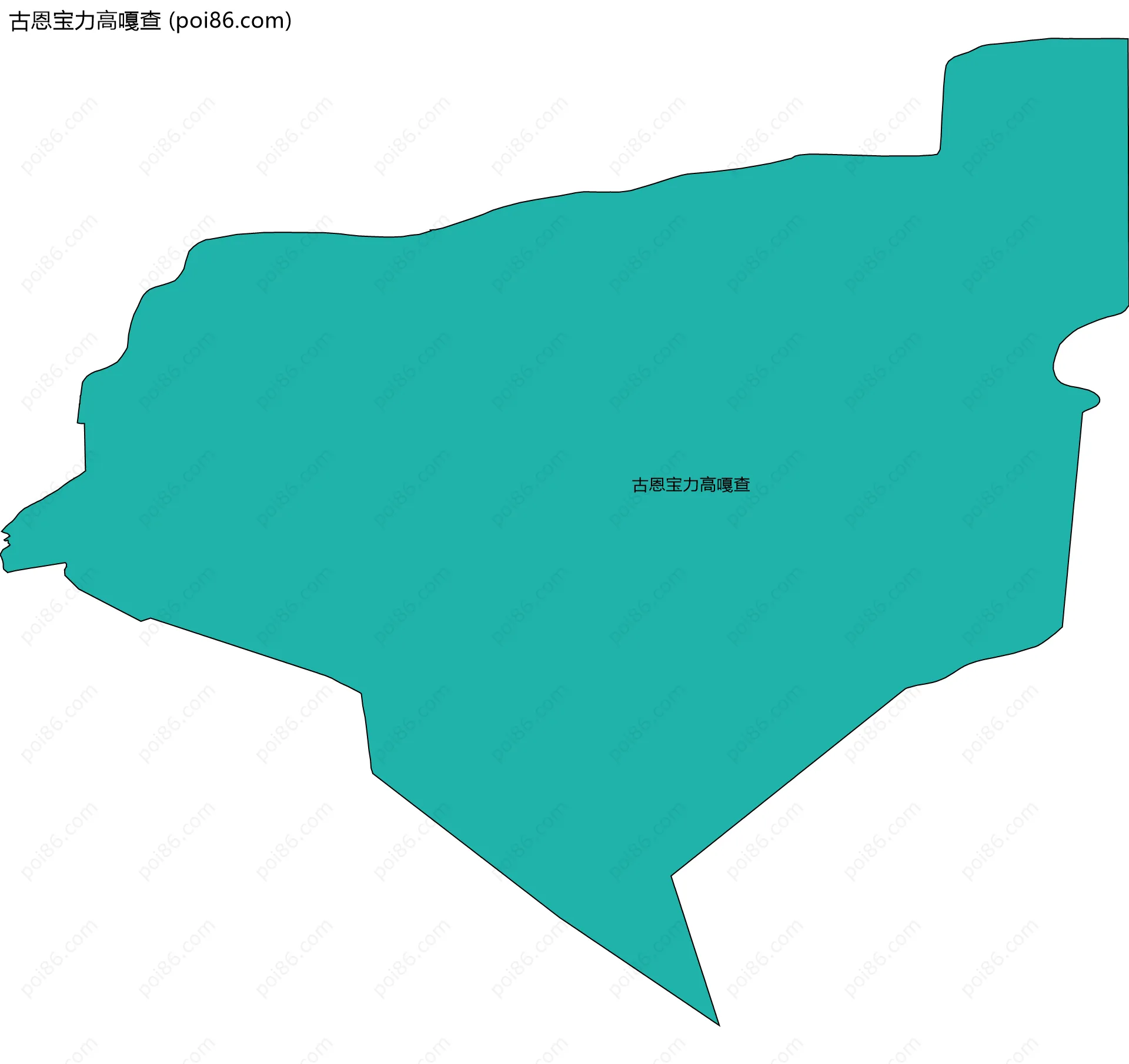 古恩宝力高嘎查边界地图