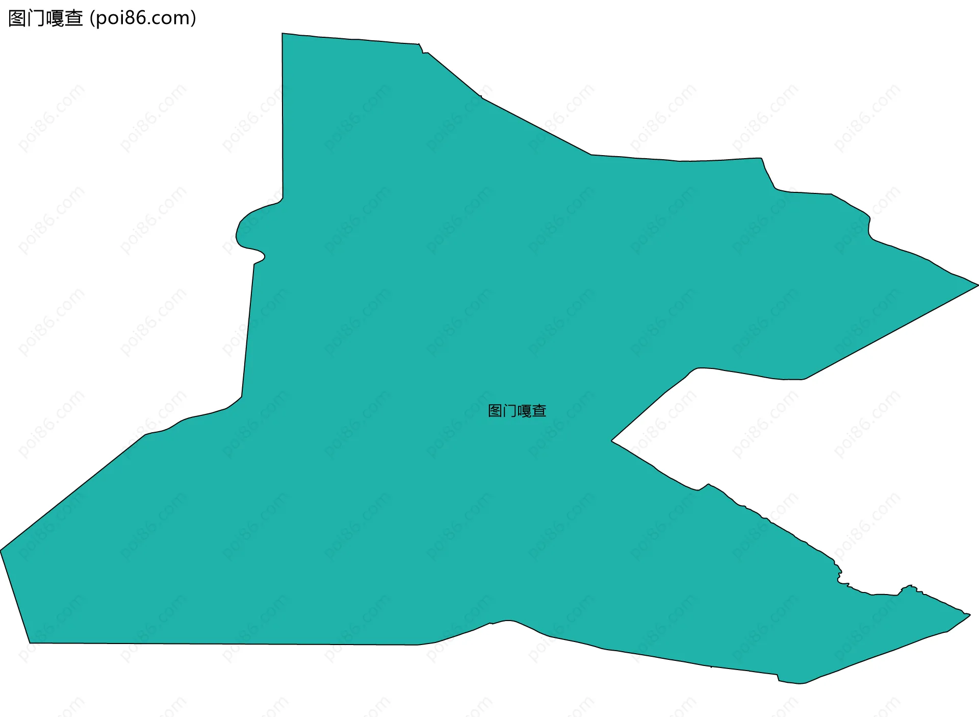 图门嘎查边界地图