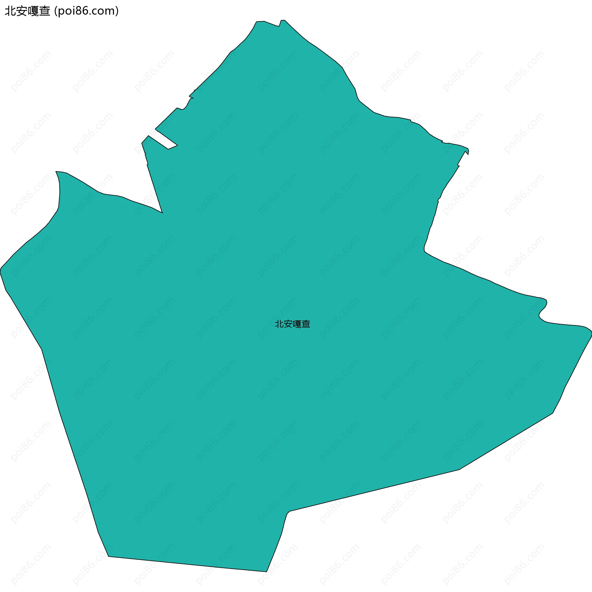 北安嘎查边界地图