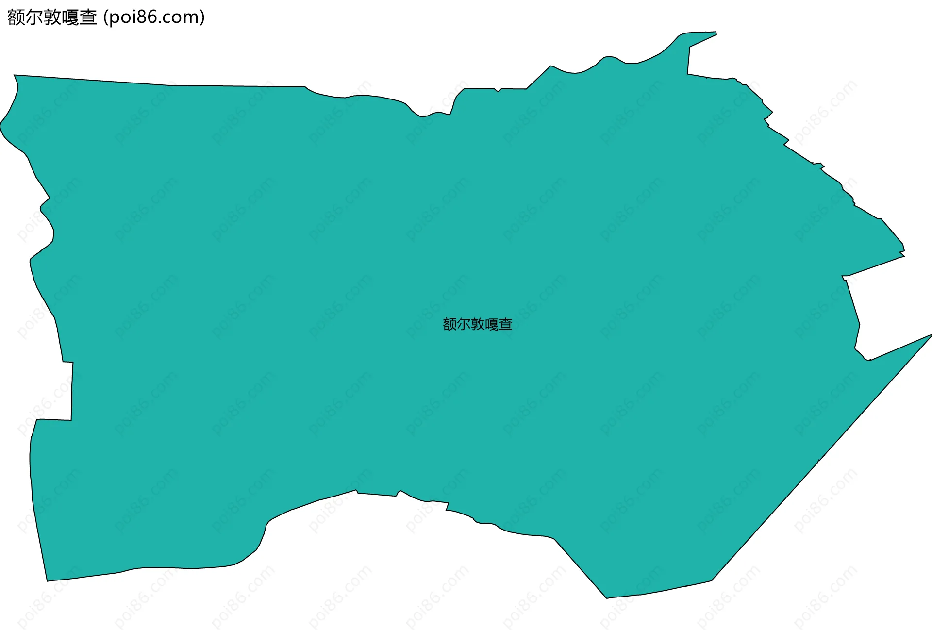 额尔敦嘎查边界地图