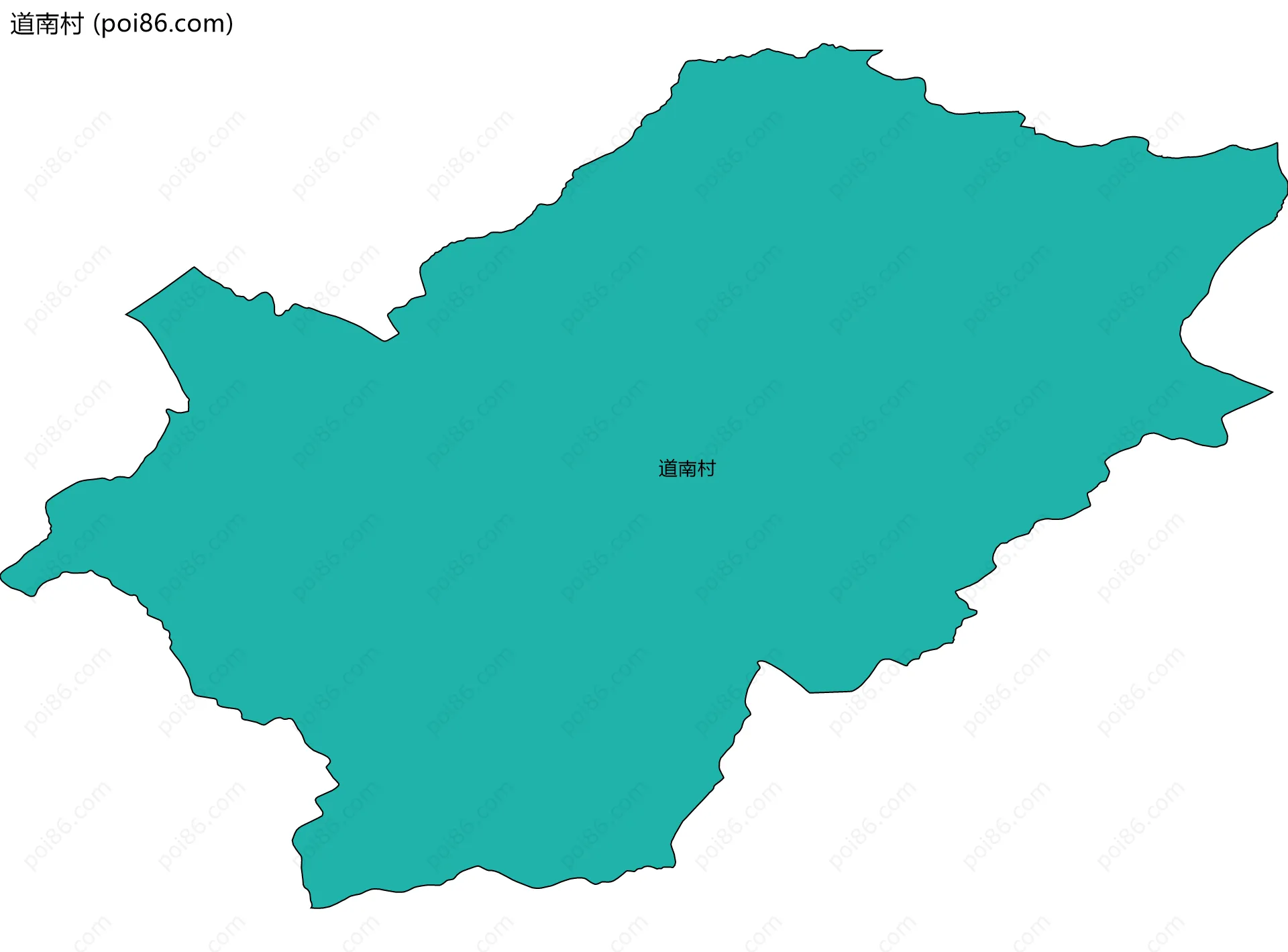 道南村边界地图