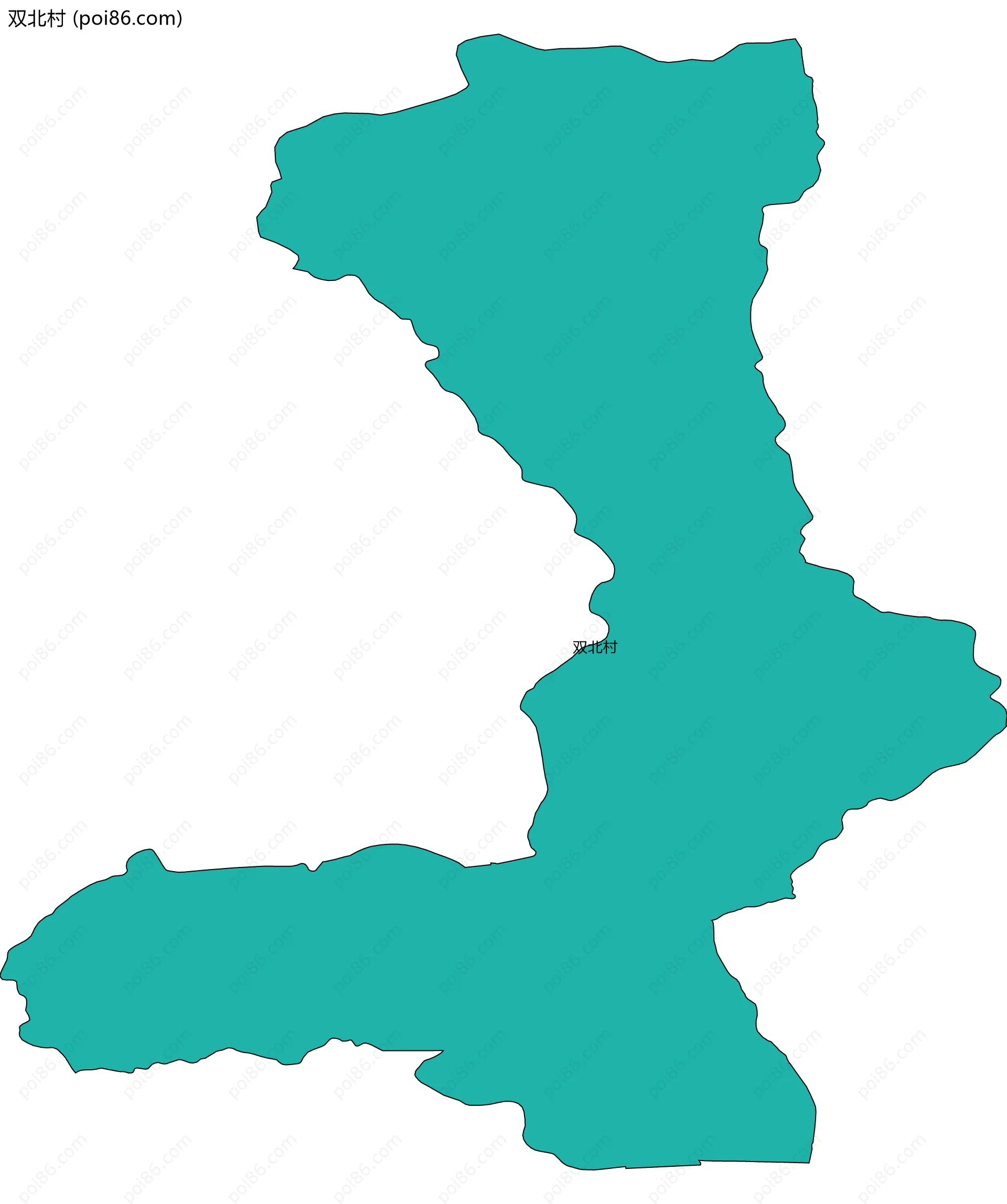双北村边界地图
