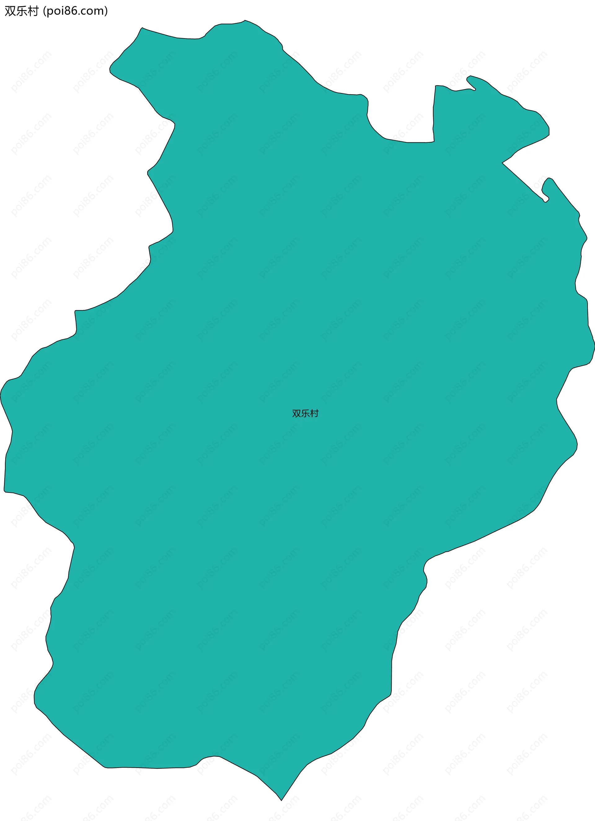 双乐村边界地图