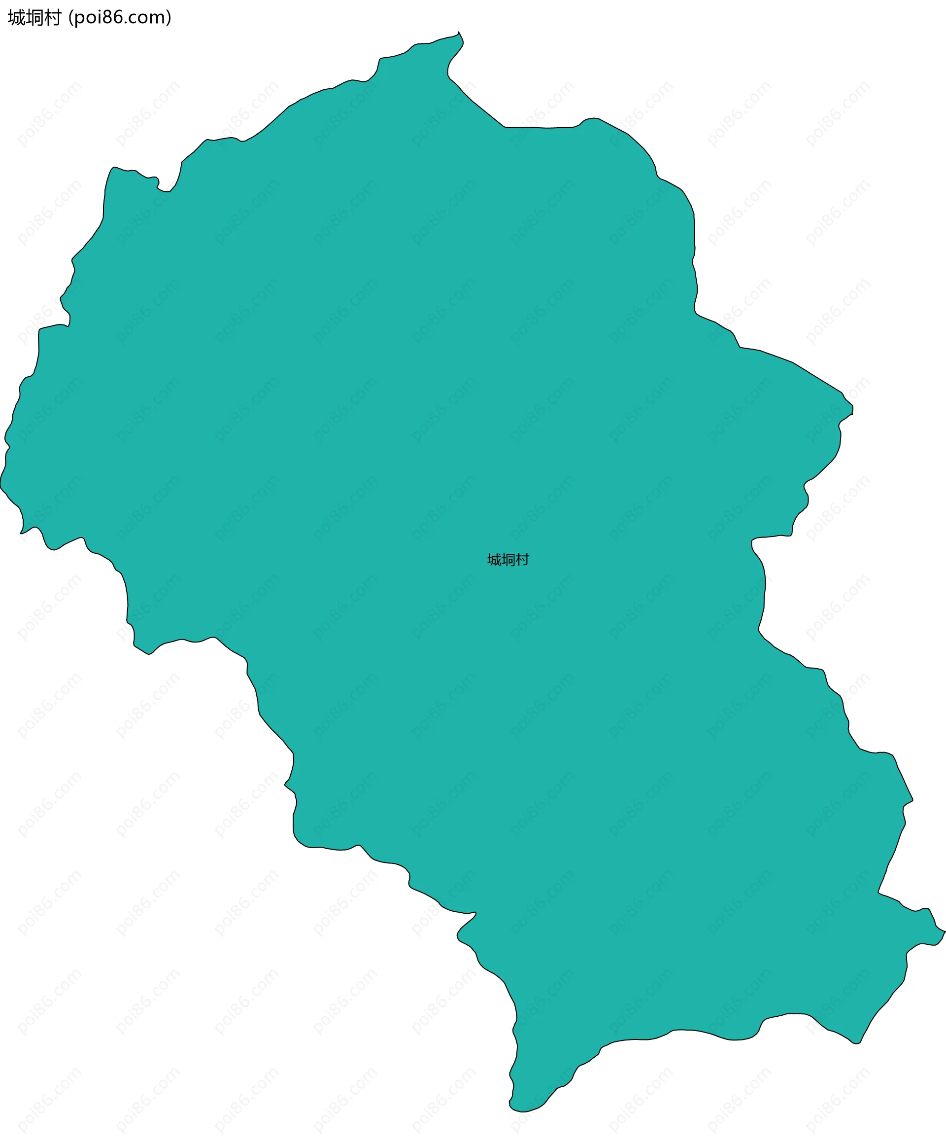 城垌村边界地图