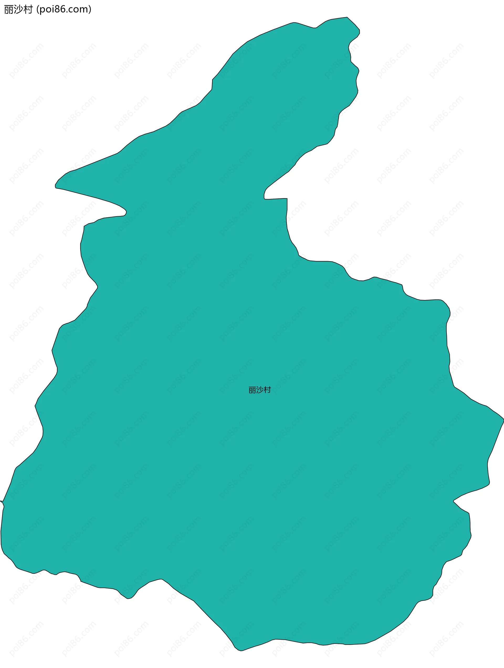 丽沙村边界地图