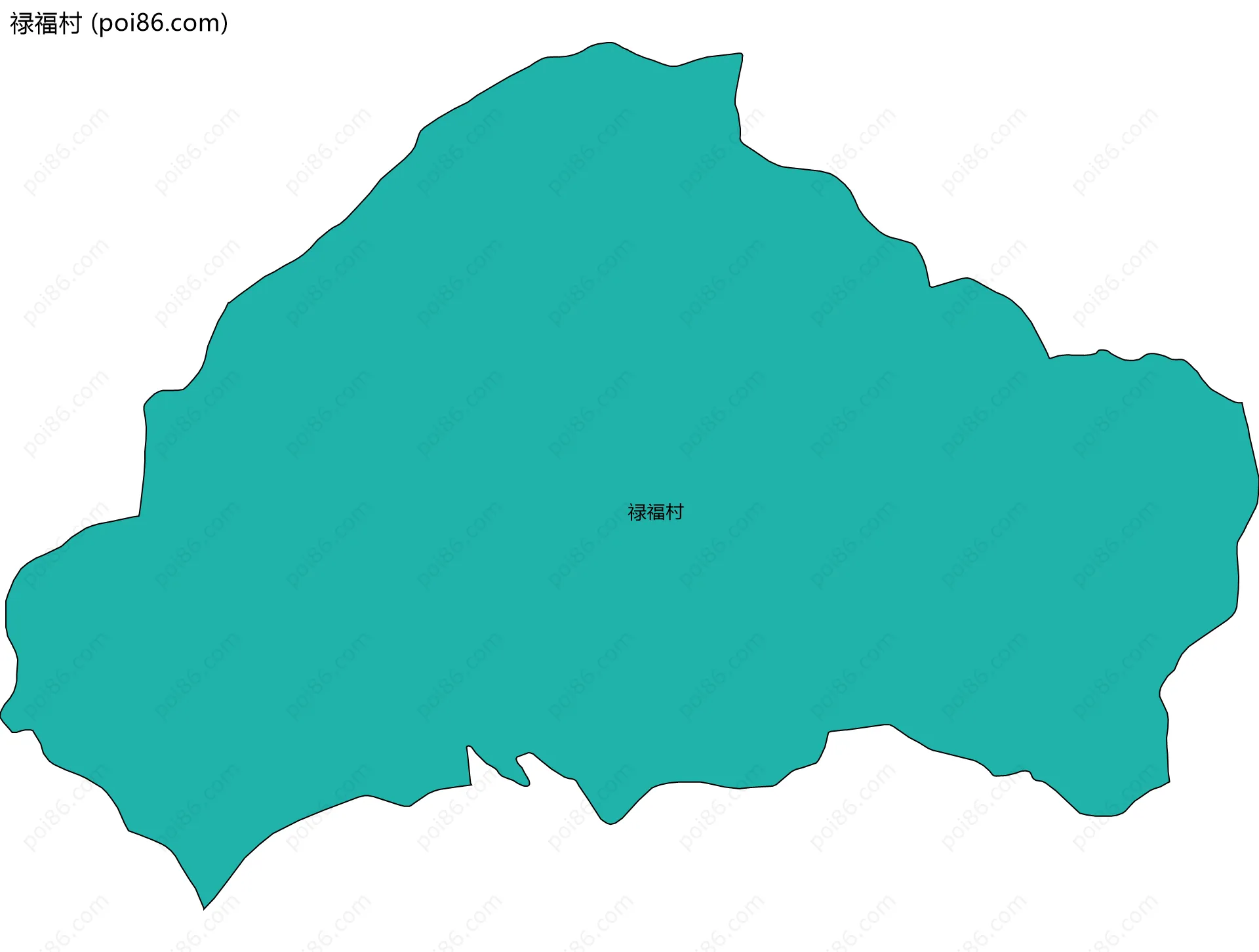 禄福村边界地图