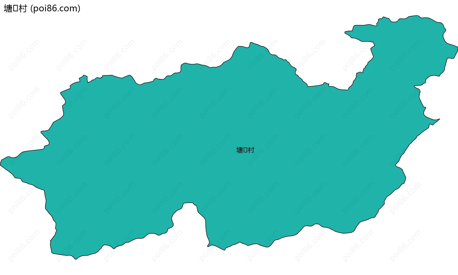 塘村边界地图