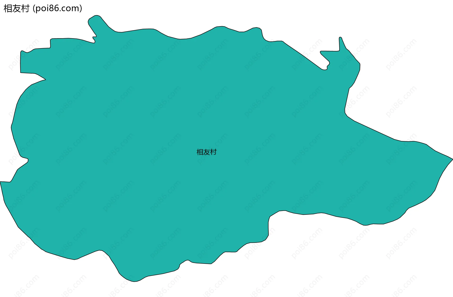 相友村边界地图
