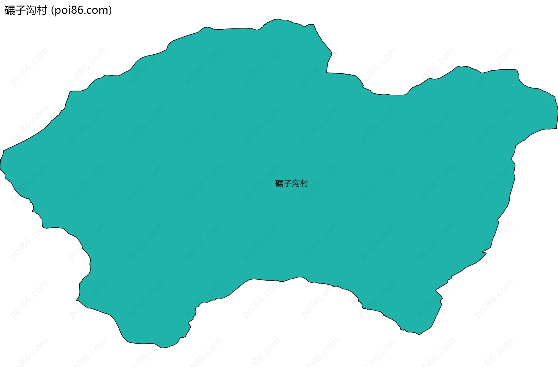 碾子沟村边界地图