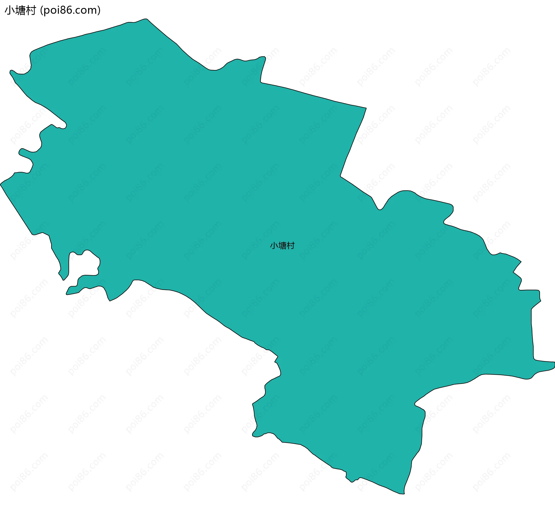 小塘村边界地图