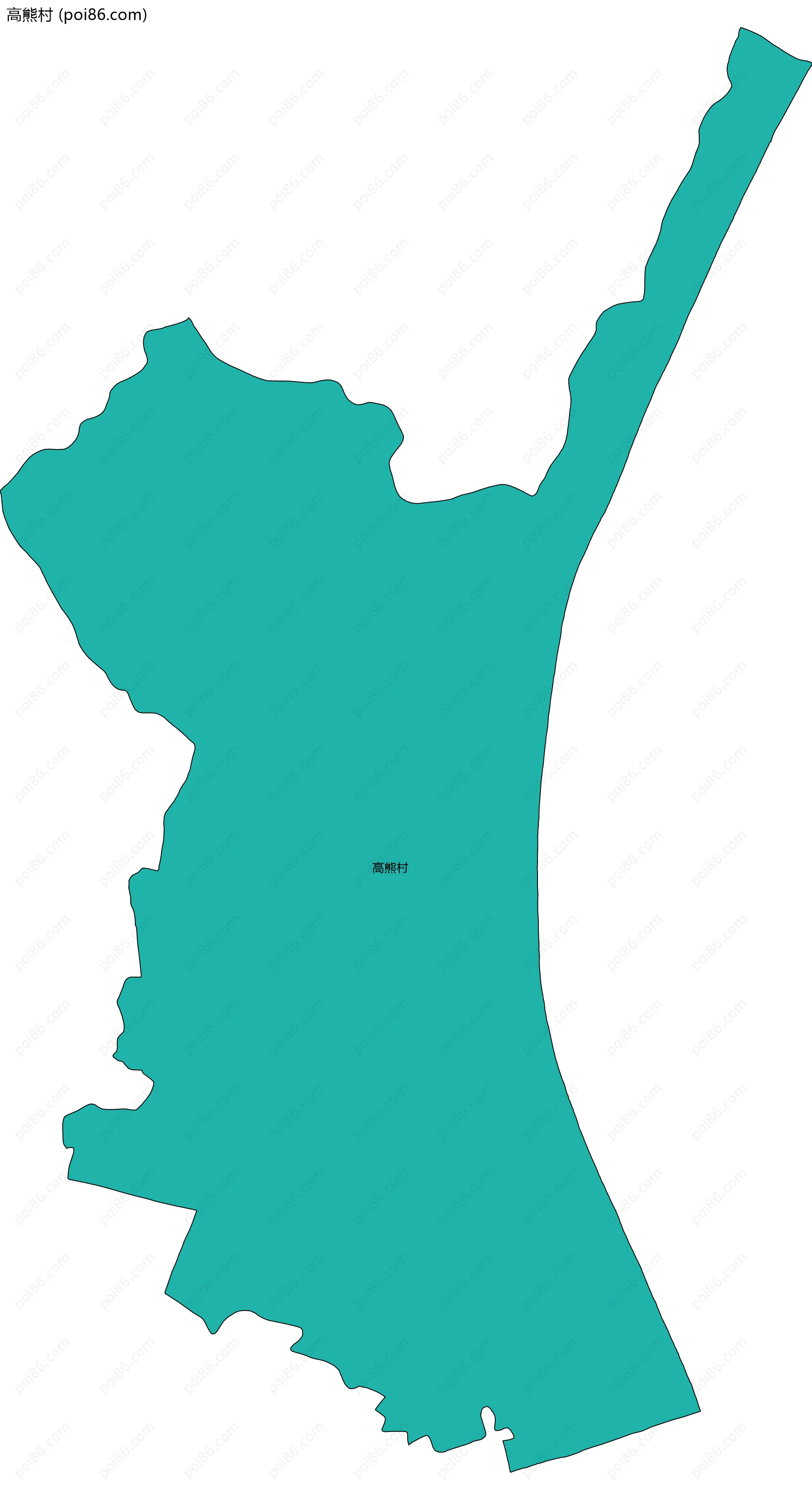 高熊村边界地图