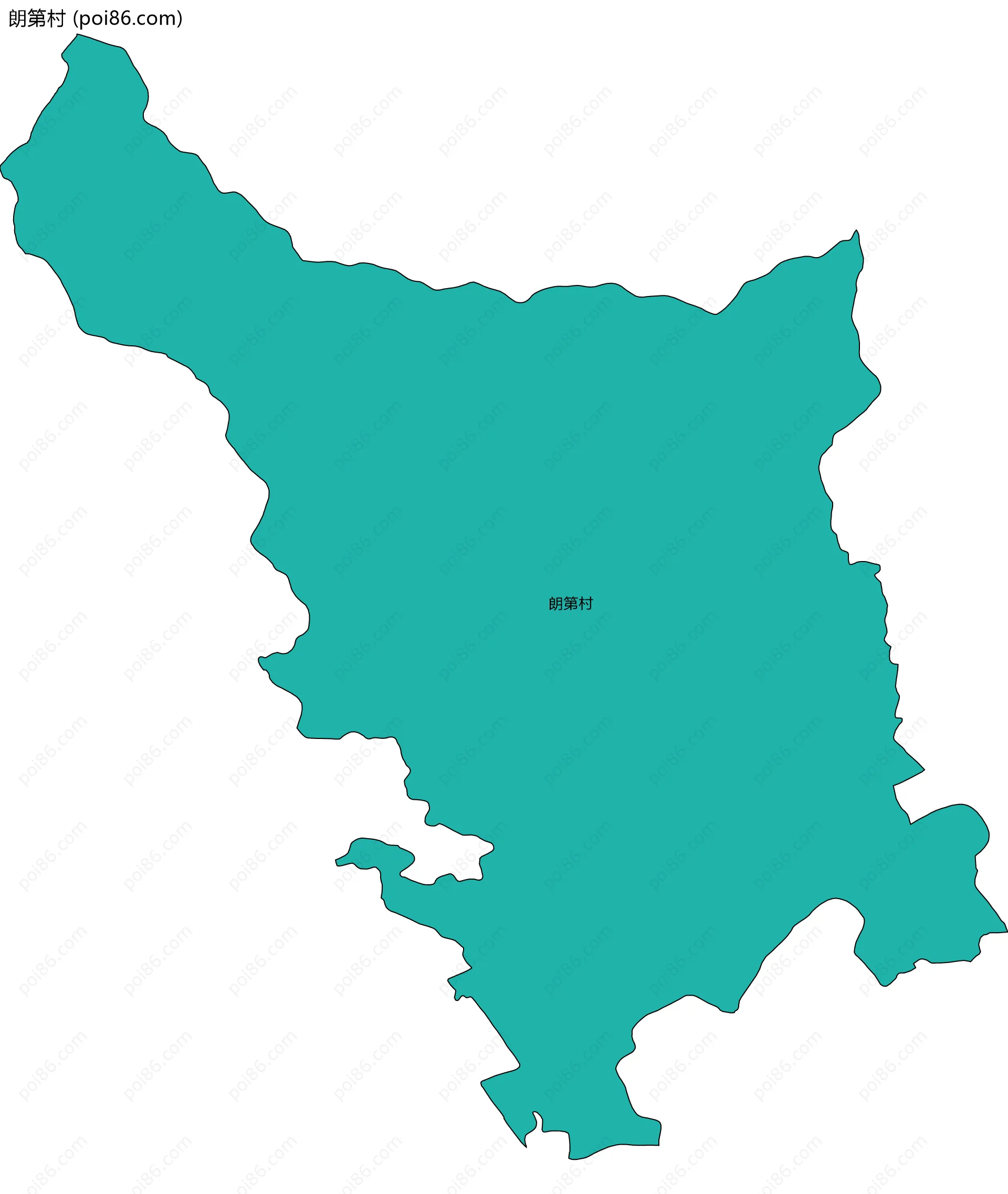 朗第村边界地图