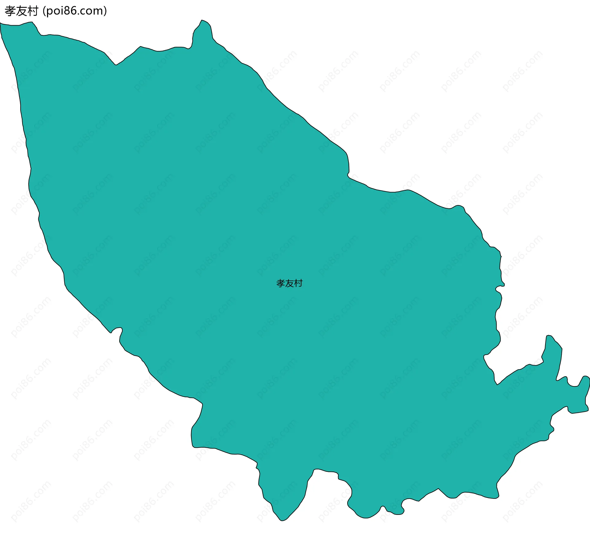 孝友村边界地图