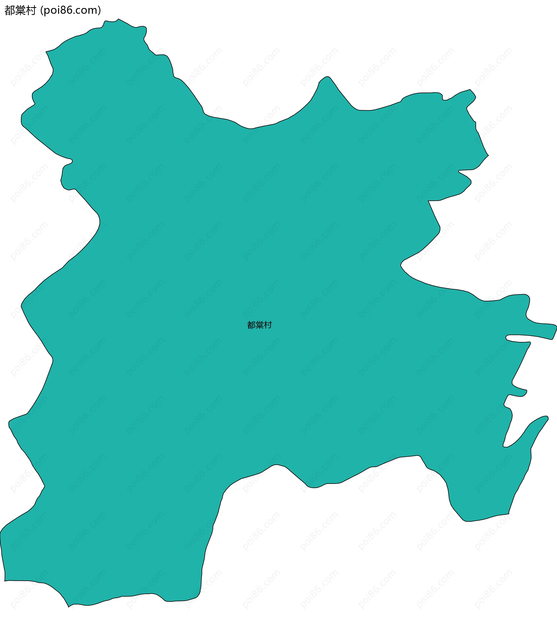 都棠村边界地图