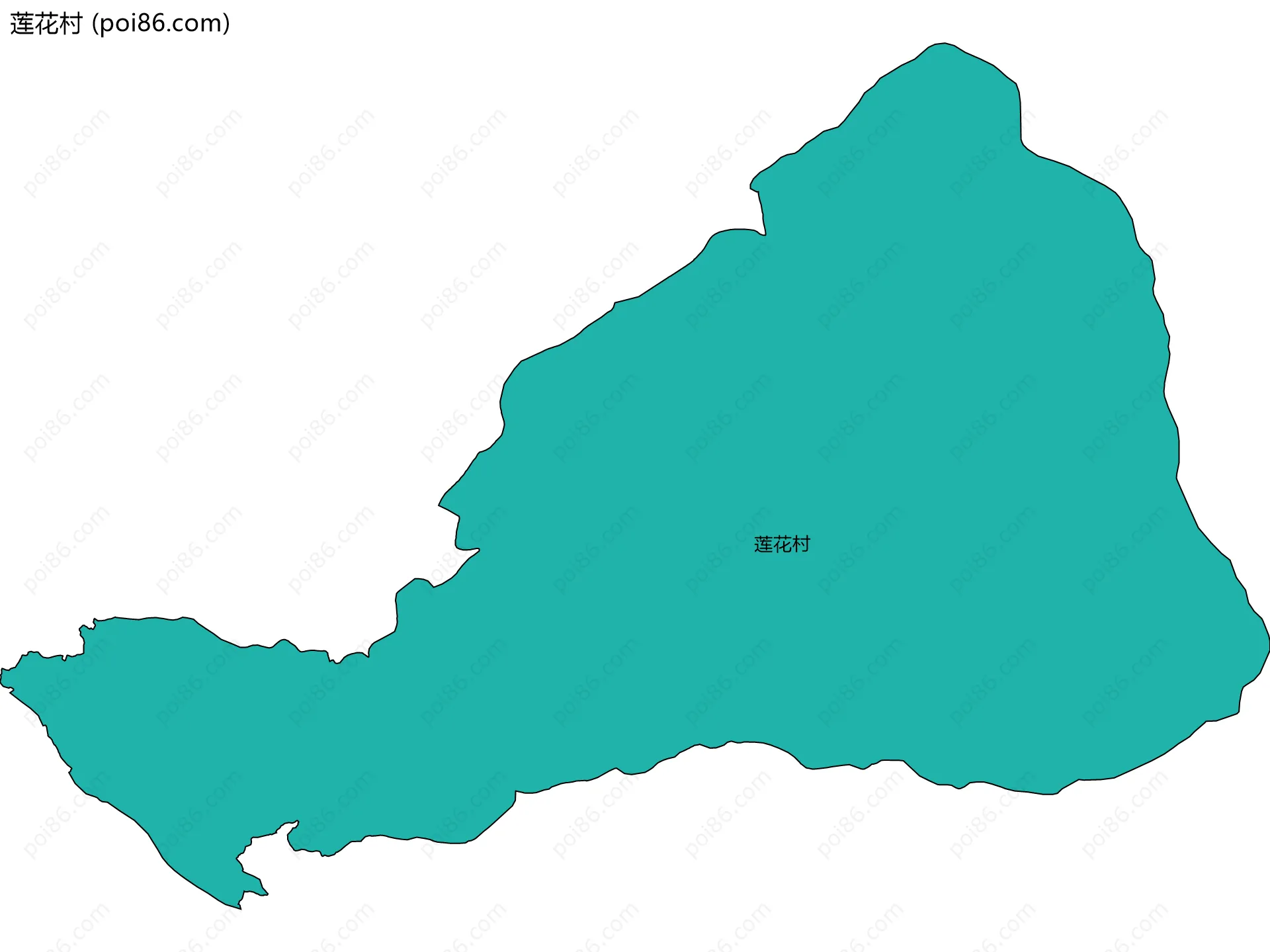 莲花村边界地图