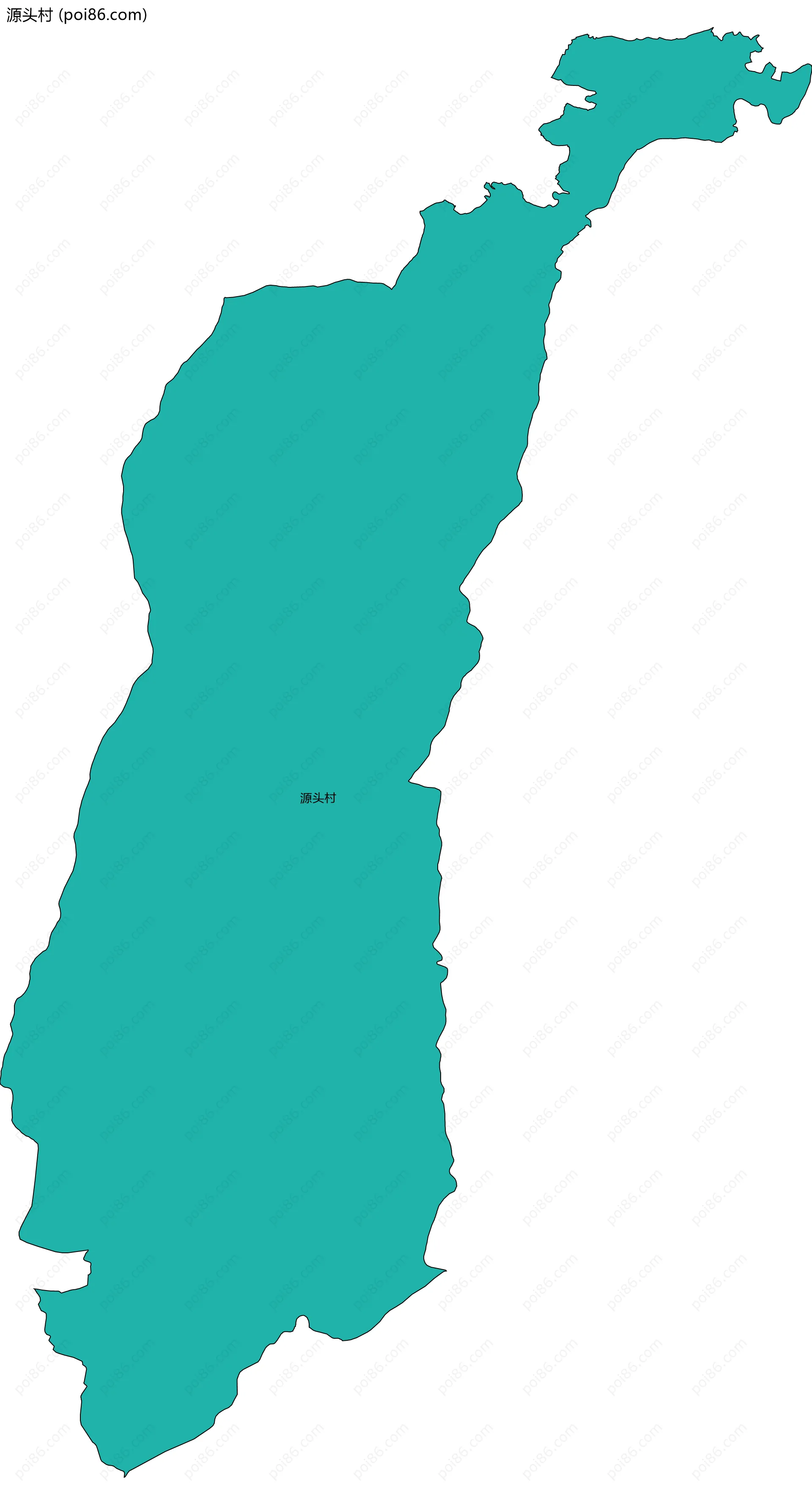 源头村边界地图