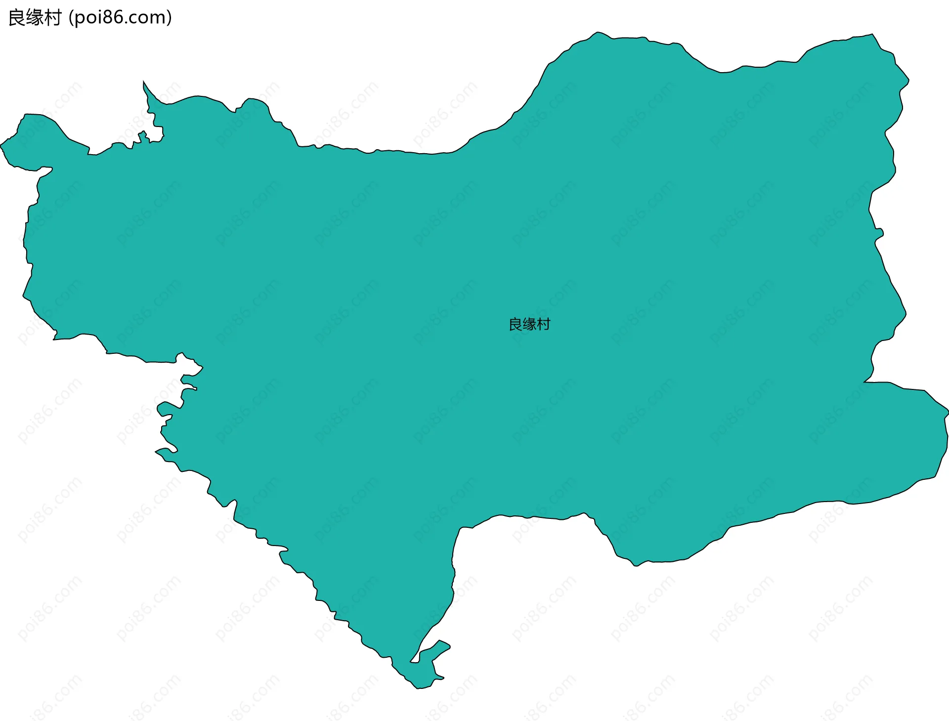 良缘村边界地图