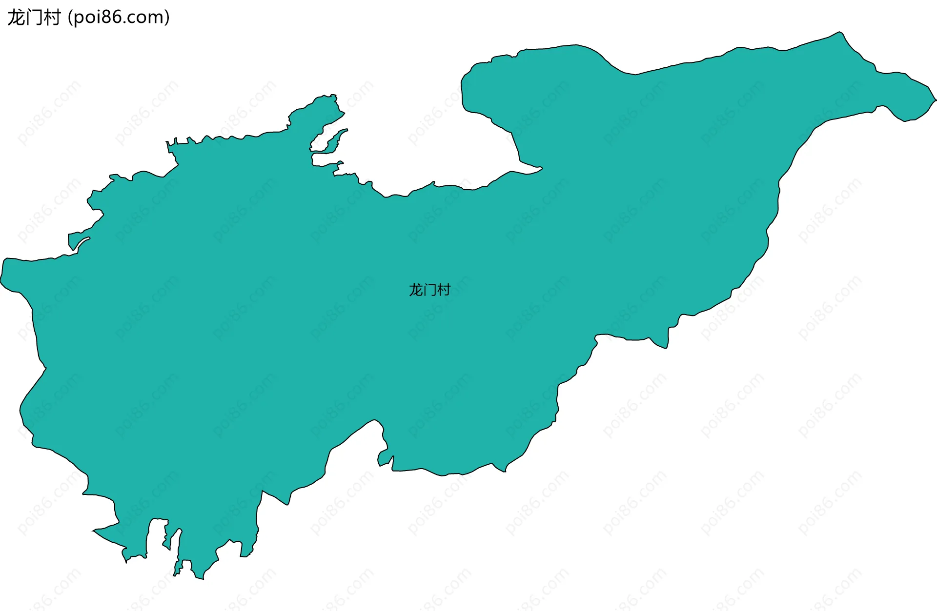 龙门村边界地图