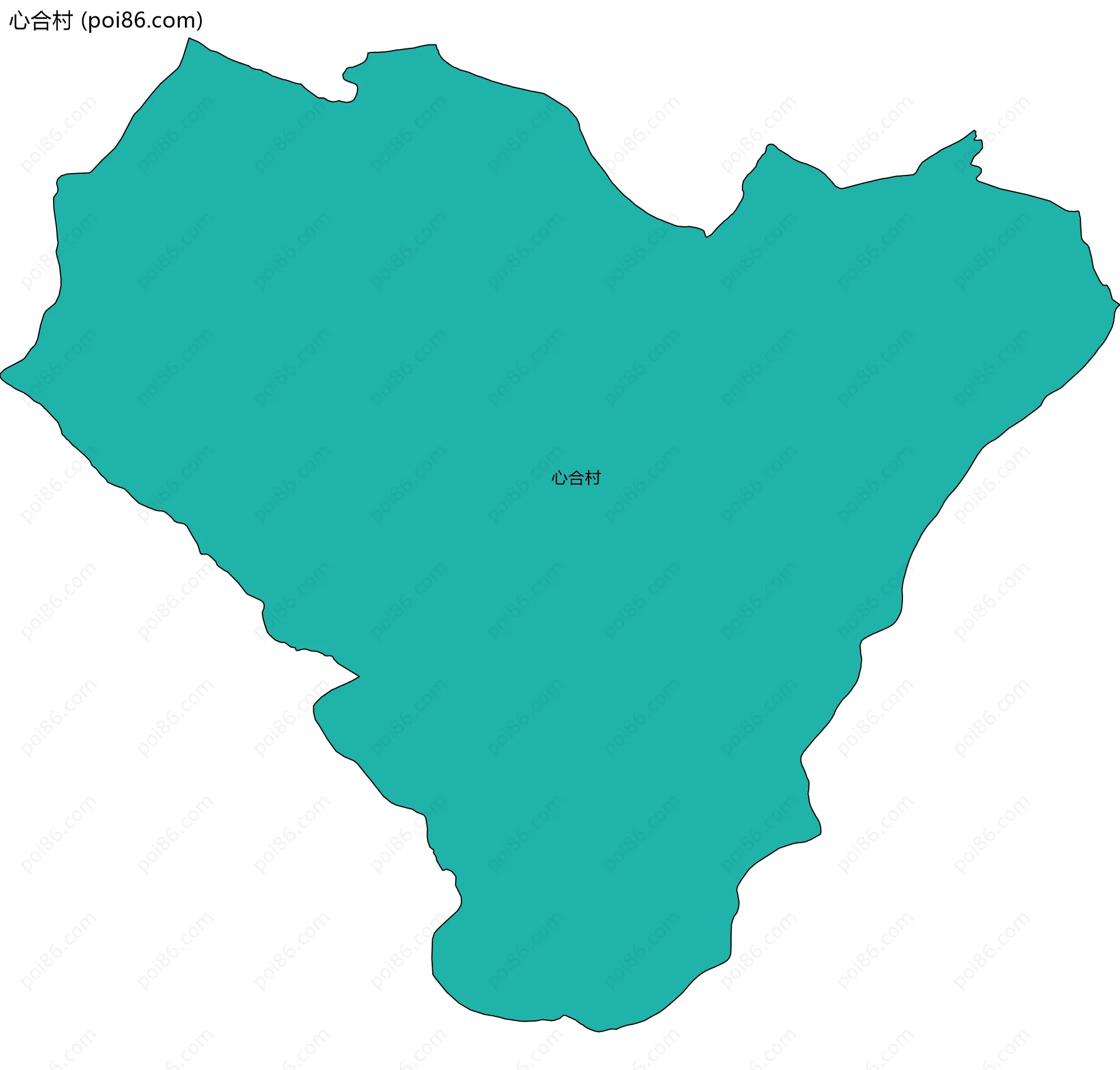 心合村边界地图