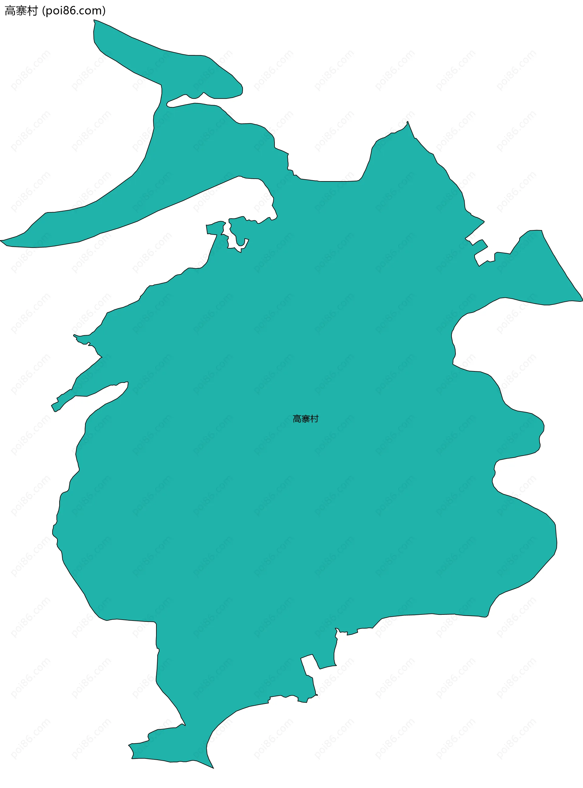 高寨村边界地图