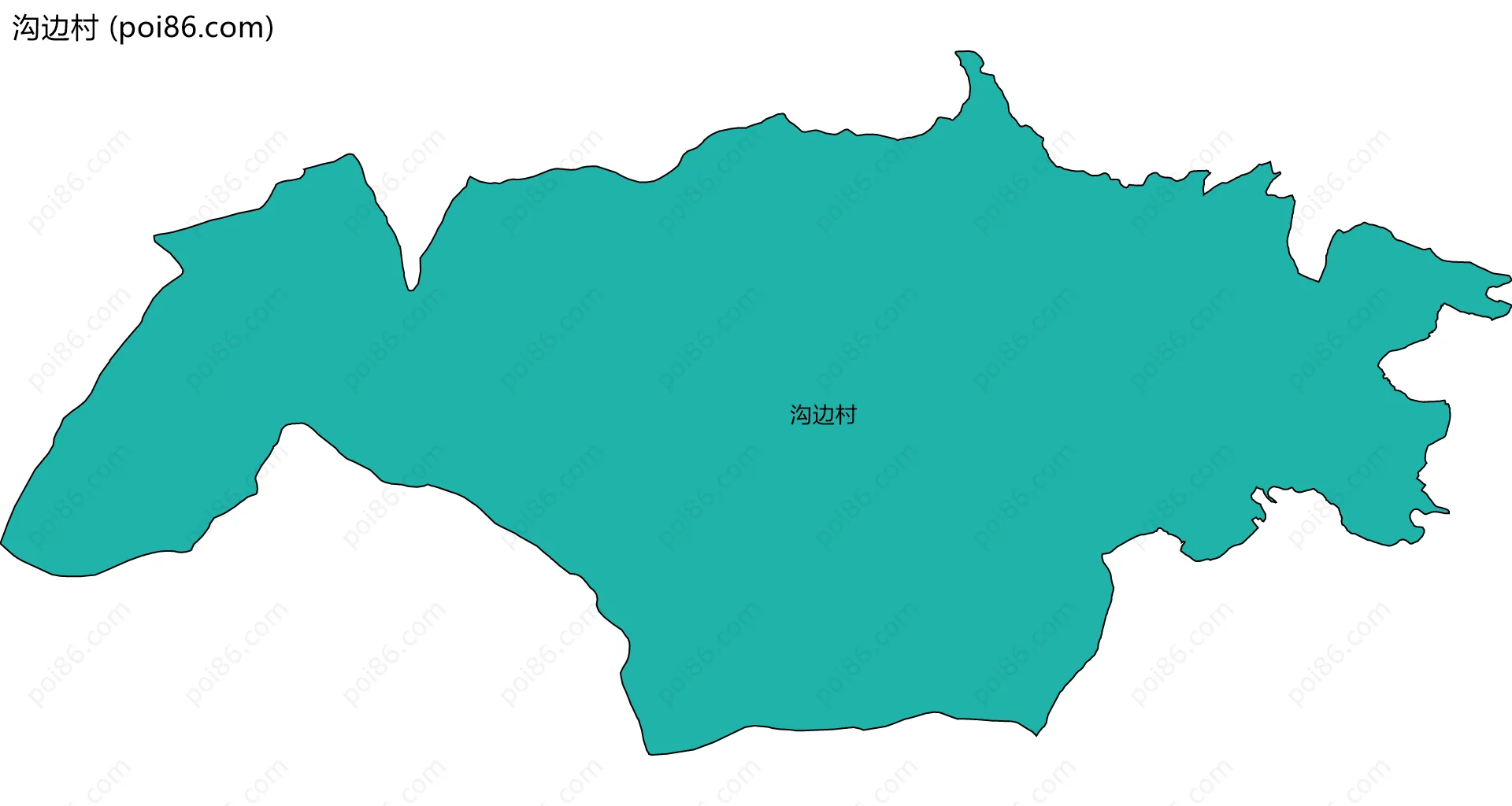 沟边村边界地图