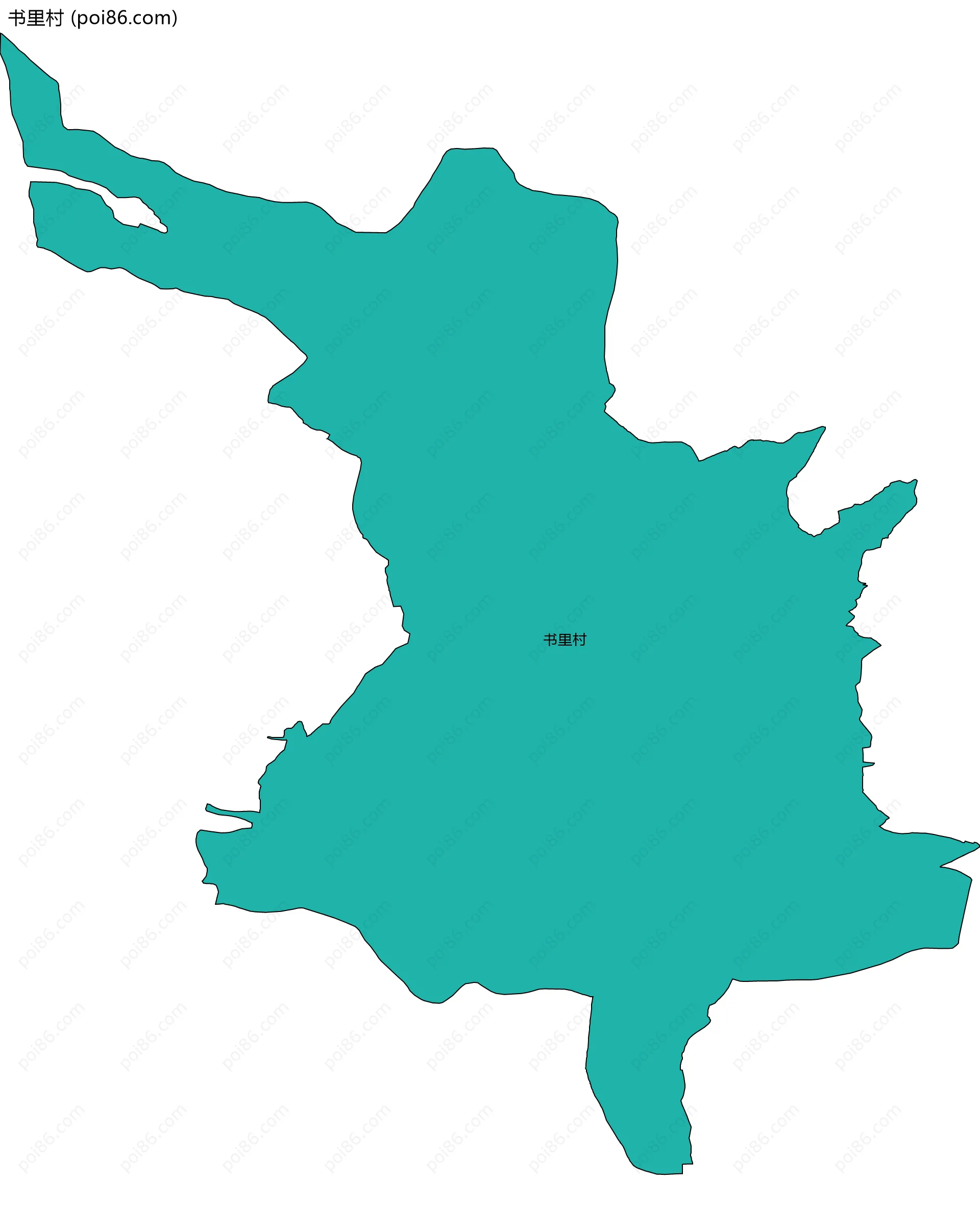书里村边界地图